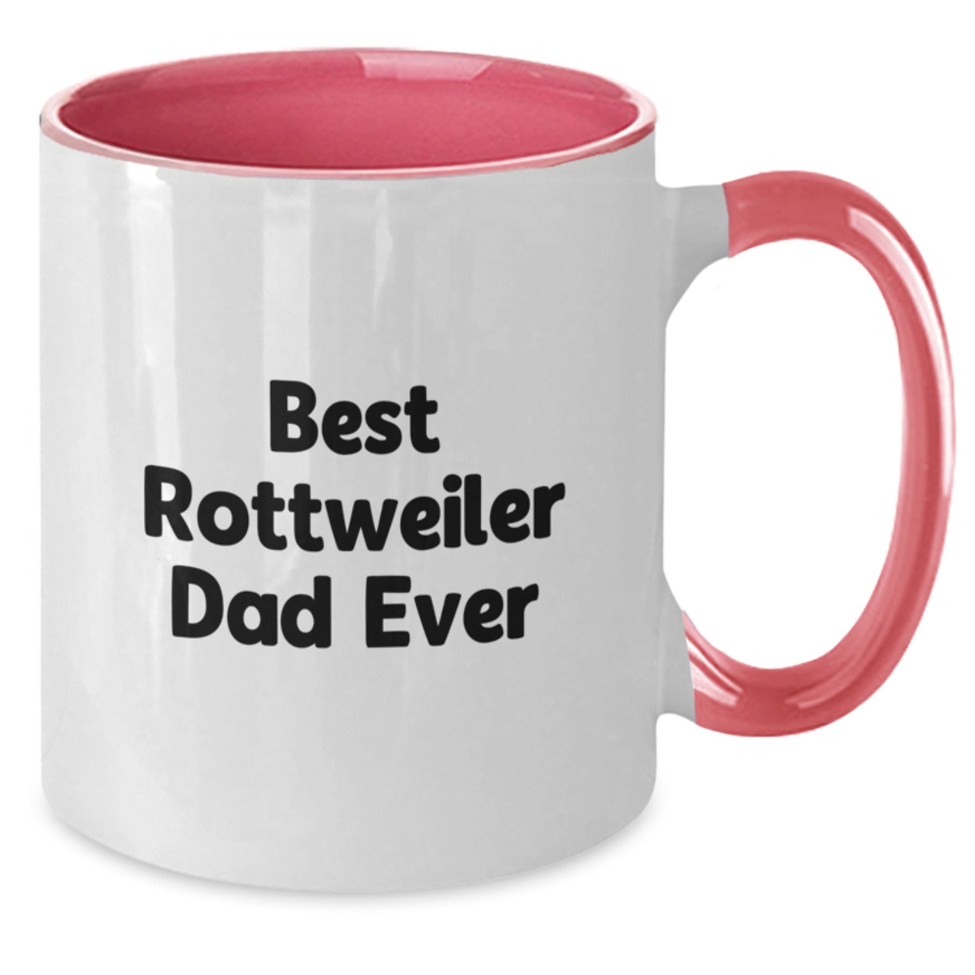 Rottweiler Dog Lovers Funny Best Dad Gifts from Friends and Family for Birthday Unique Two Tone Coffee Mugs - Additional