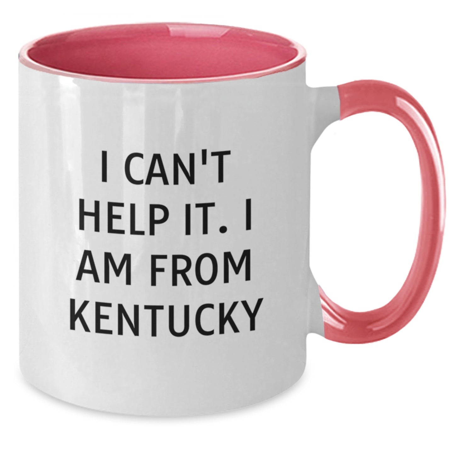 Kentucky Proud Gifts from Friends - Funny Two Tone Coffee Mug with 'I Can't Help It. I Am From Kentucky' Quote for Graduation - Additional