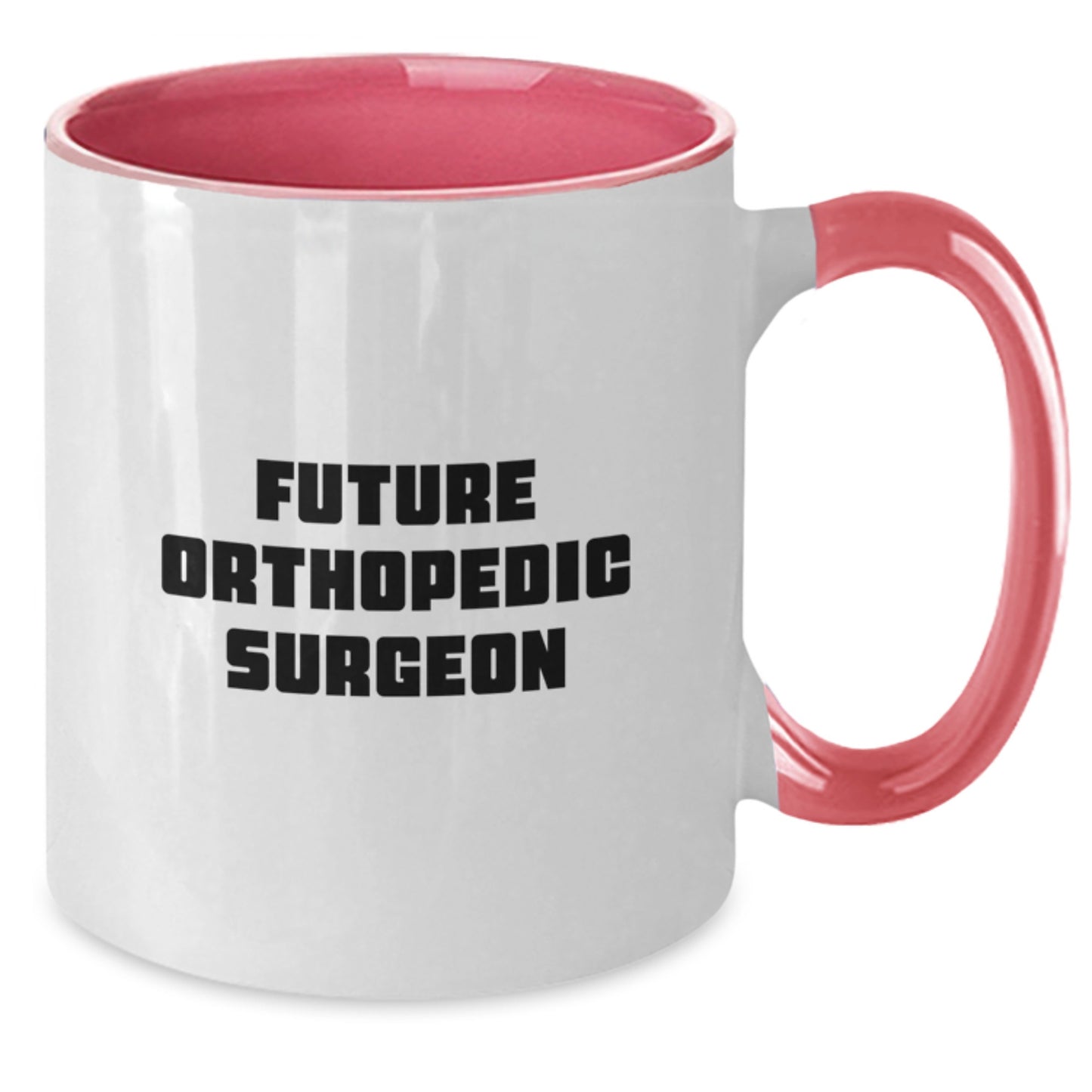 Funny Future Orthopedic Surgeon Gifts from Friends for Men Orthopedic Surgeon Two Tone Coffee Mug, Black and White Christmas Unique - Additional