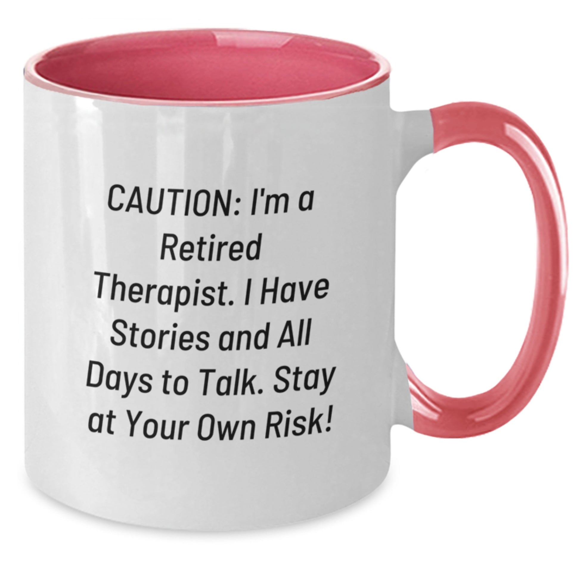 Funny Therapist Gifts, Two Tone Coffee Mugs, Caution: I'm A Retired Therapist, Gifts from Friends, for Therapist Graduation Unique - Additional