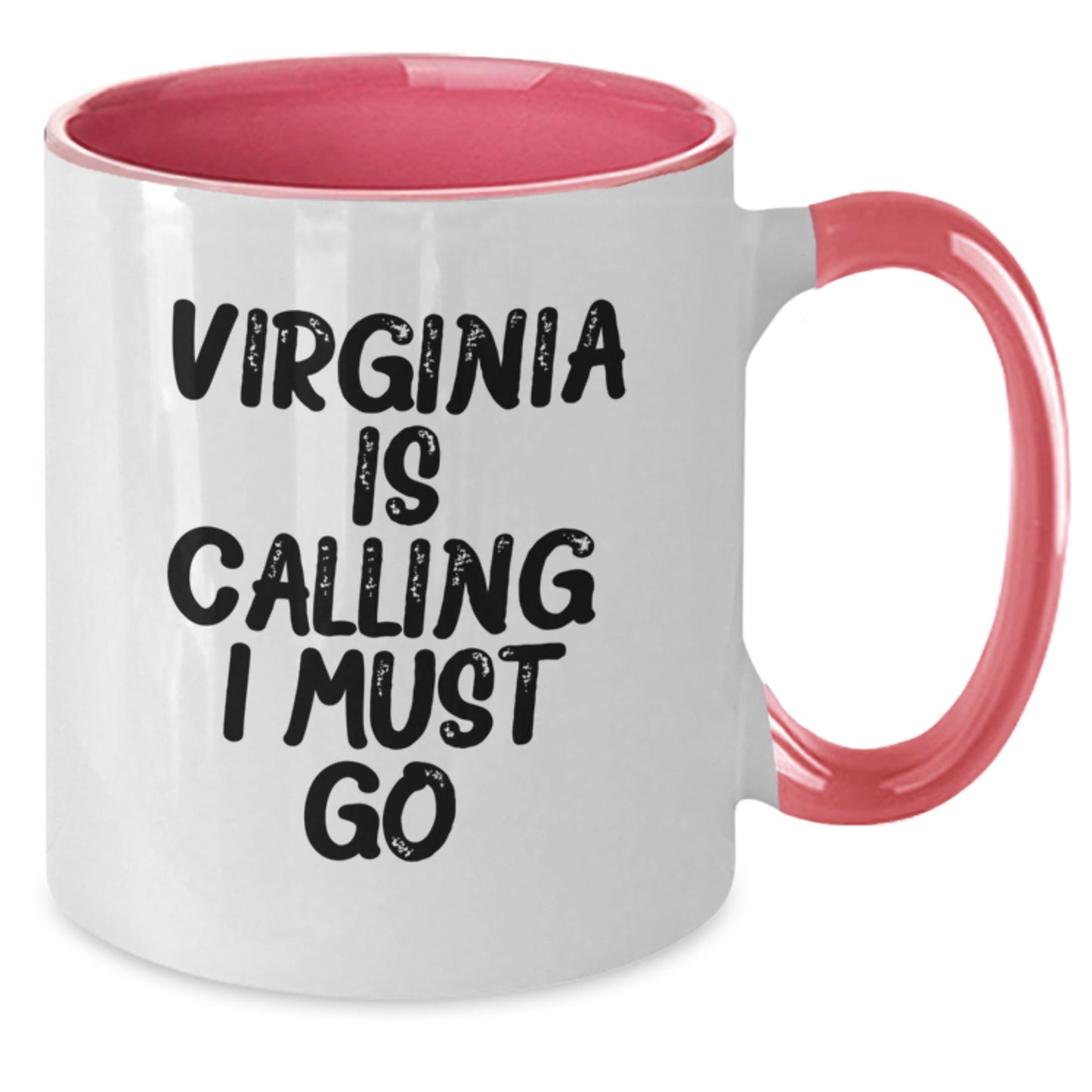 Virginia Gifts - Two Tone Coffee Mug - 'Virginia Is Calling. I Must Go.' Funny Graduation Mugs from Friends to Family - Additional