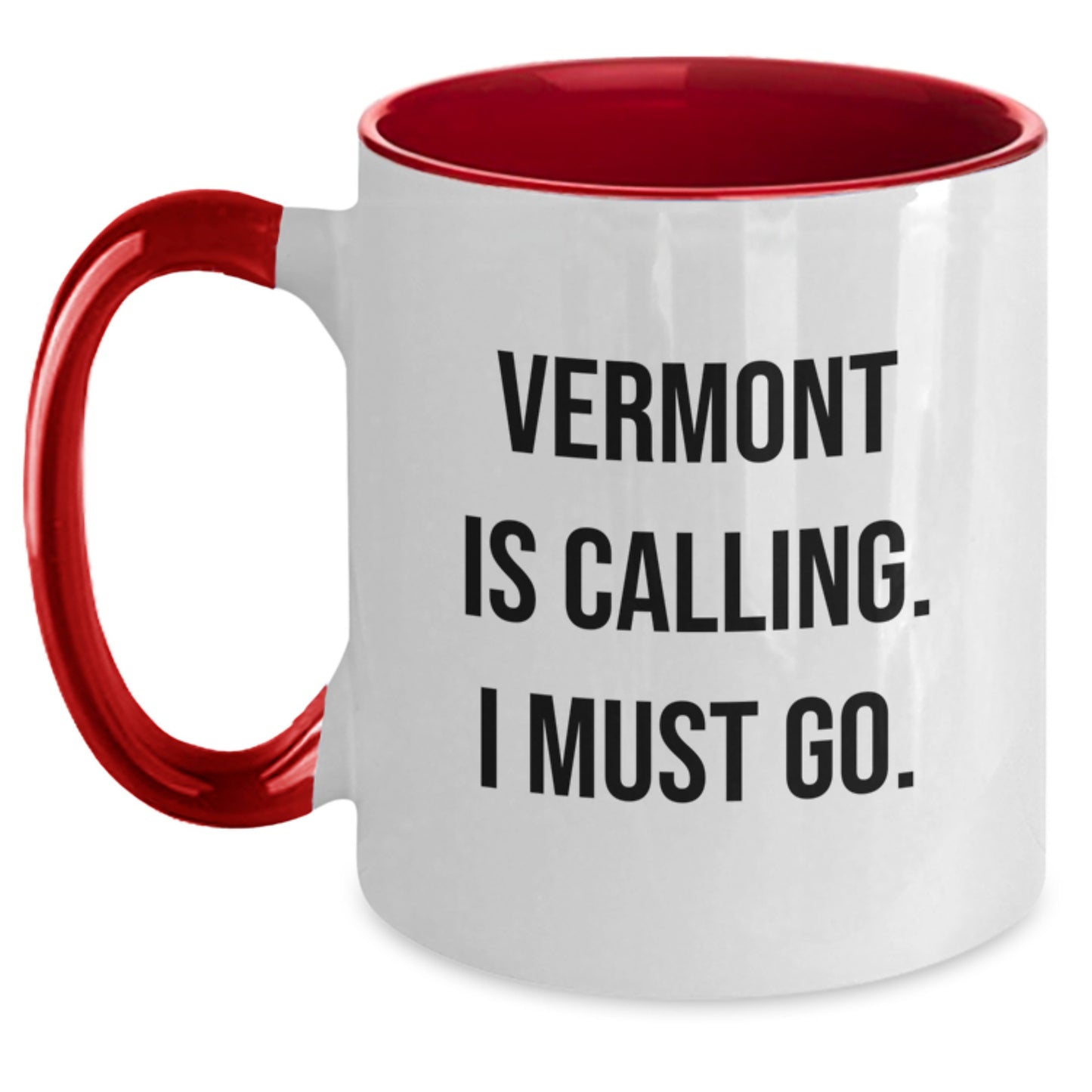 Vermont Calling Gifts, Funny Two Tone Coffee Mug for Men, Women, Friends, Coworkers, Family - Graduation Unique Gifts from Vermont - Main