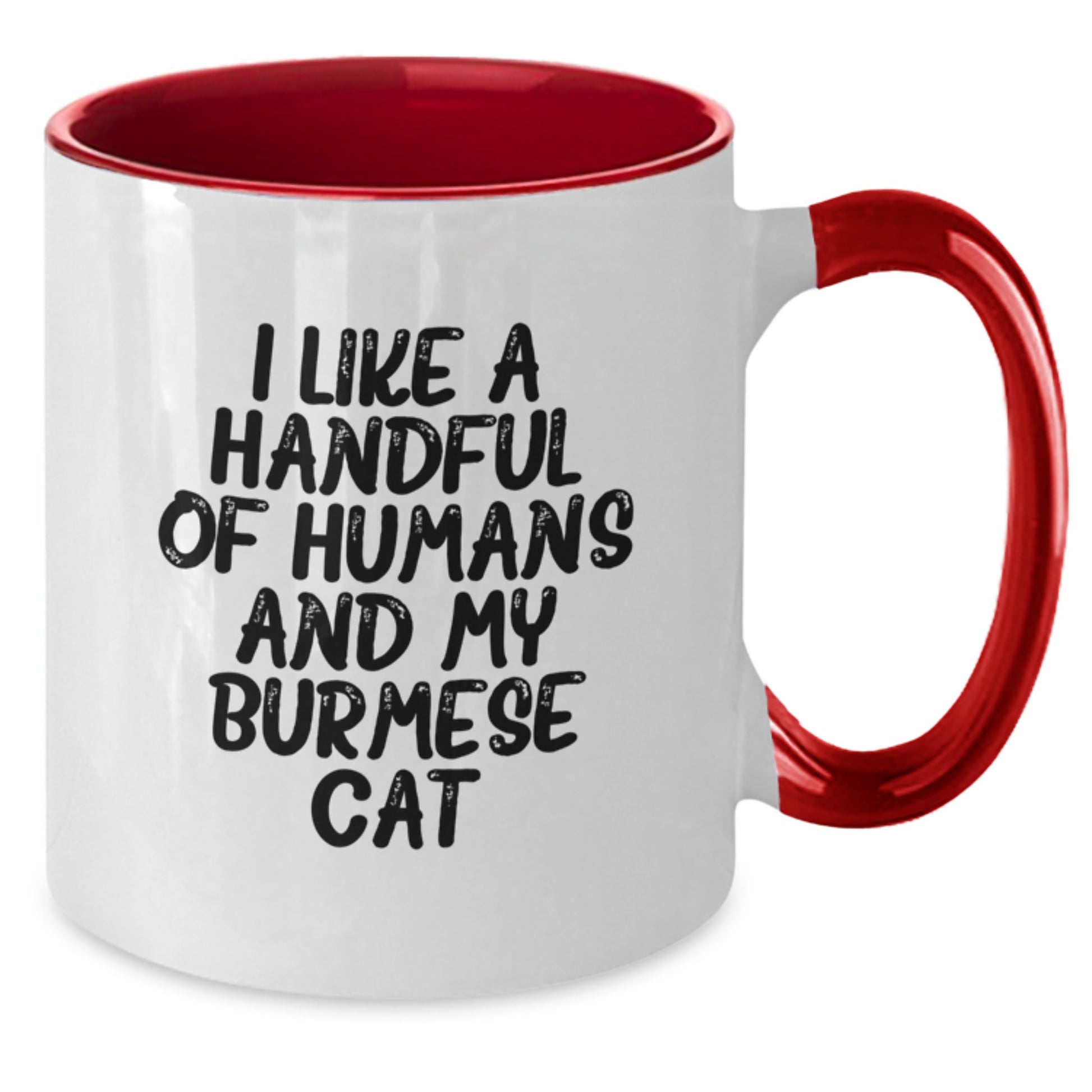 Funny Burmese Cat Gifts from Men to Friends for Burmese Cat Lovers, Two Tone Coffee Mug, Christmas Unique Gifts - Additional