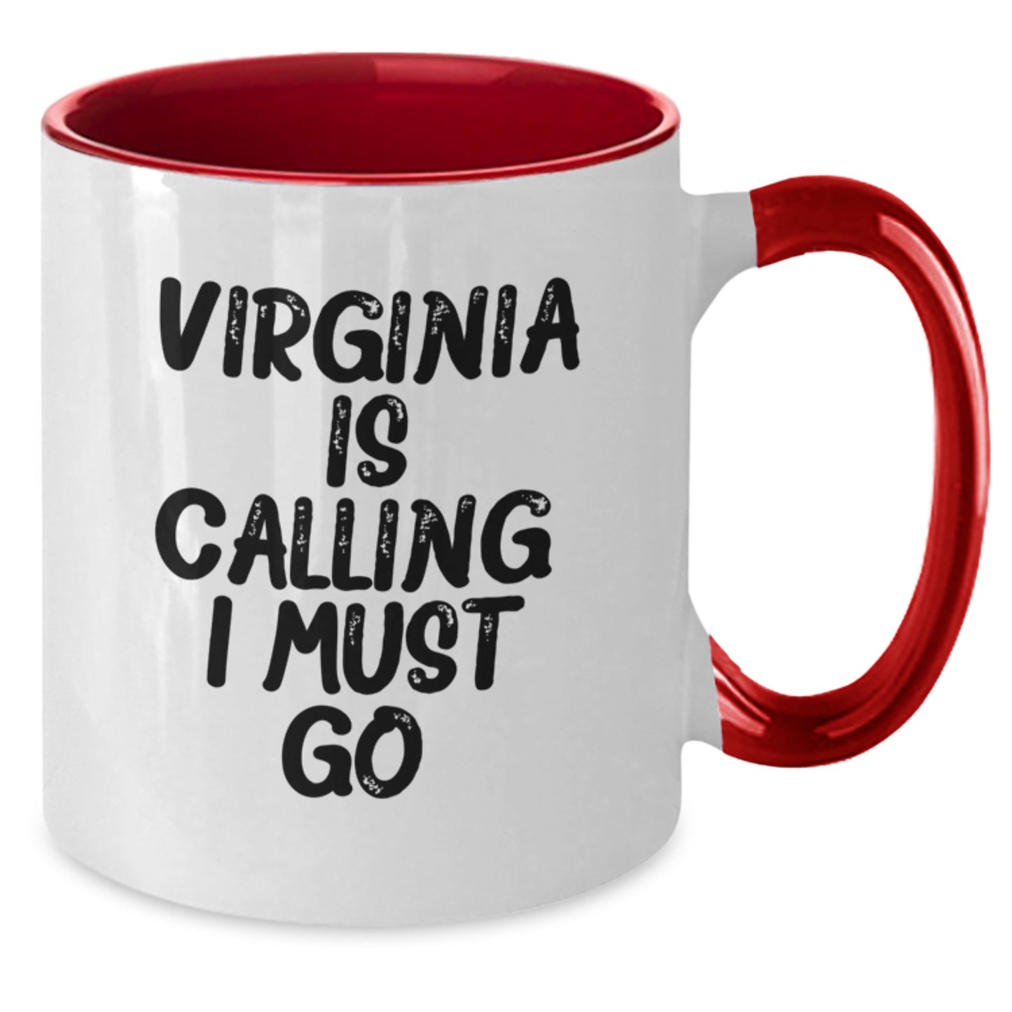 Virginia Gifts - Two Tone Coffee Mug - 'Virginia Is Calling. I Must Go.' Funny Graduation Mugs from Friends to Family - Additional