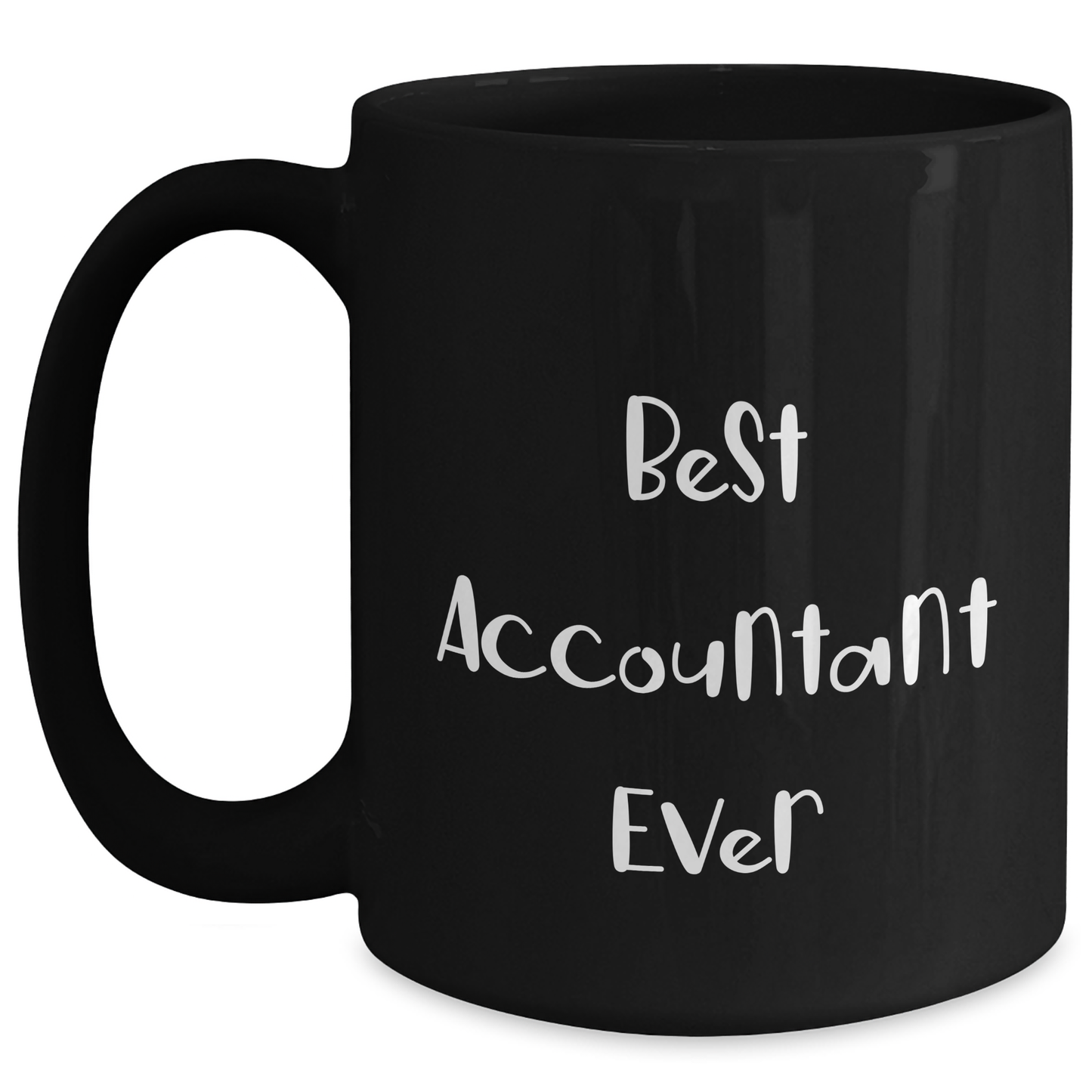Funny Accountant Gifts from Friends - 'Best Accountant Ever' Black Coffee Mug for Graduation - Main