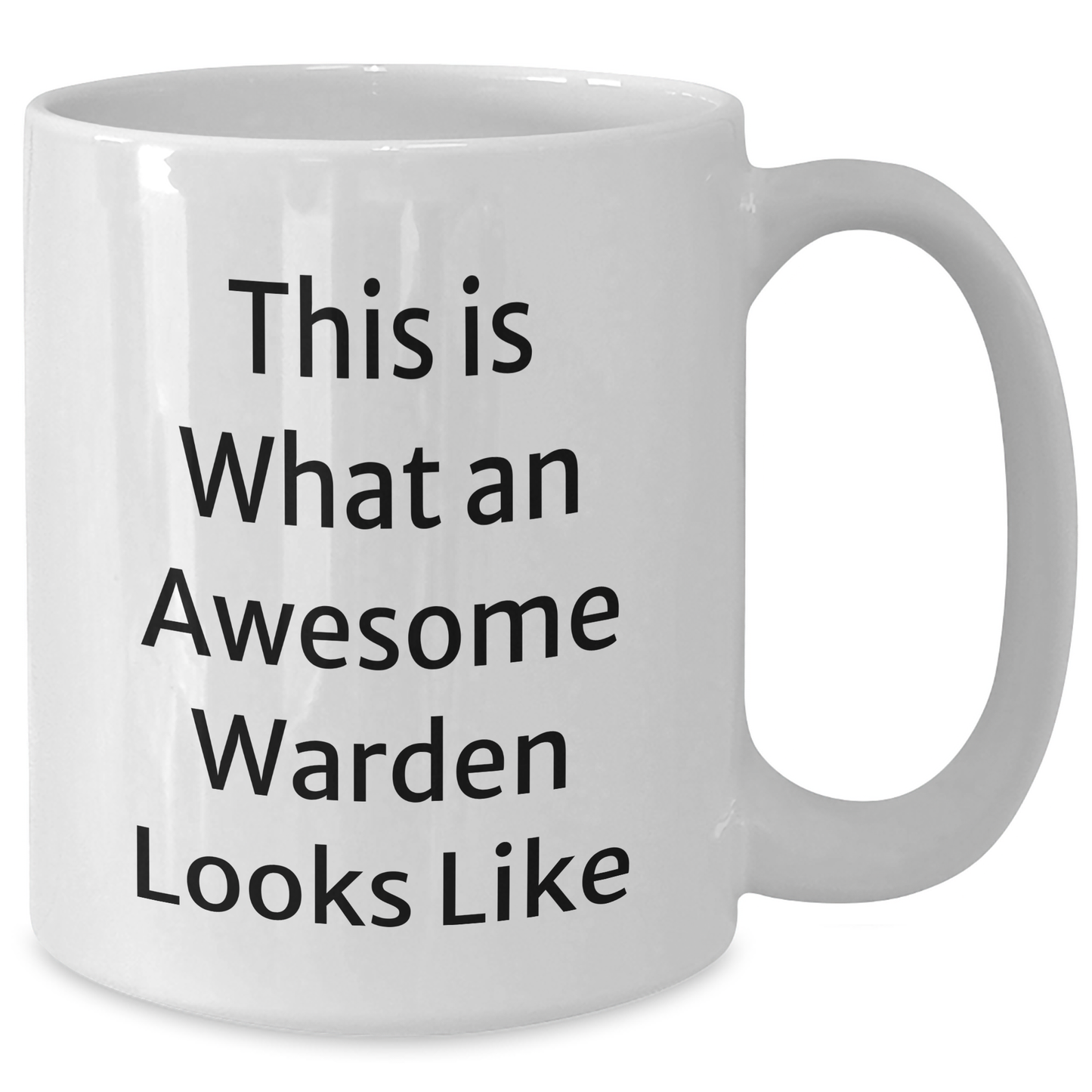 Funny Warden Gifts from Friends - White Coffee Mug for Awesome Warden - Inspirational Quote - Graduation Unique Gifts - Additional