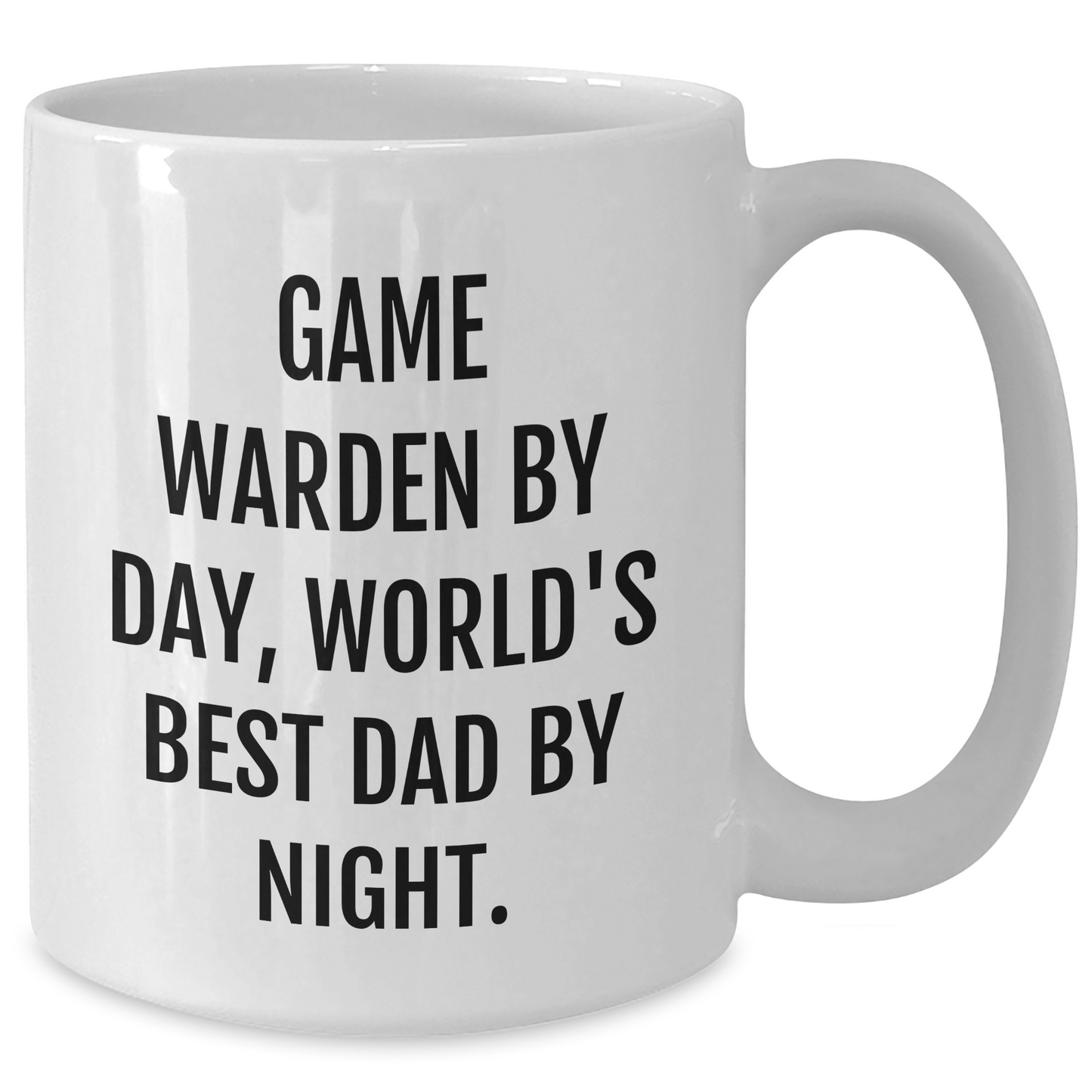 Game Warden Humor Coffee Mug, Funny Gifts from Dad to Men, Best Graduation Unique Gifts for World's Best Dad, Game Warden By Day, World's Best Dad By Night. - Additional