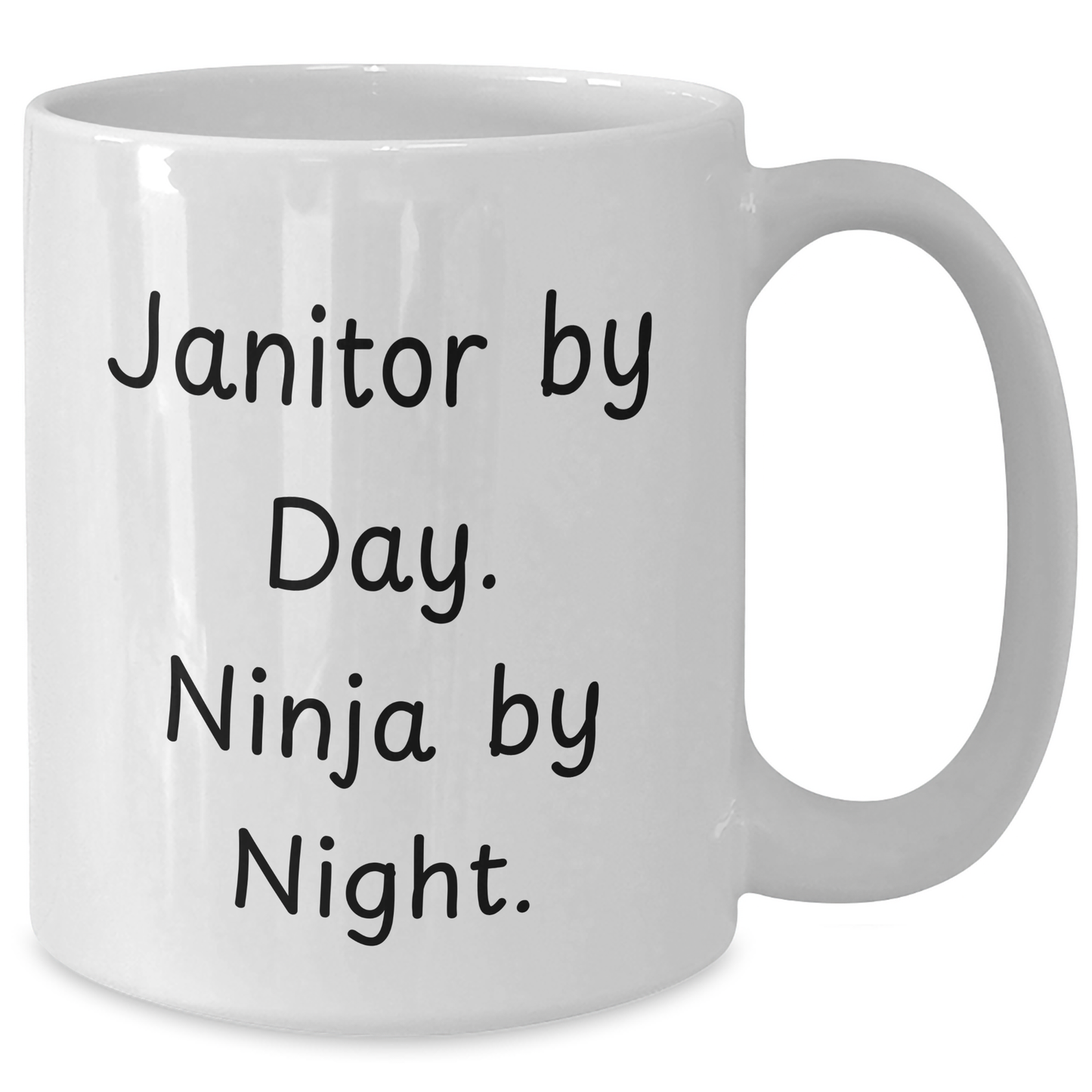 Janitor By Day Gifts, White Coffee Mug for Graduation with Inspirational Quote, Funny Mugs for Friends, Coworkers, Family - Additional