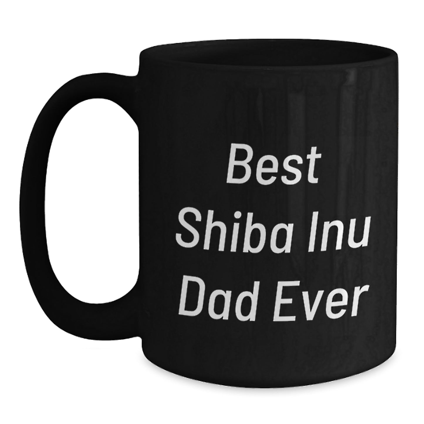 Shiba Inu Dad Ever Funny Gifts for Shiba Inu Dog Lovers Graduation Unique Black Coffee Mug from Shiba Inu Enthusiasts to Family - Main