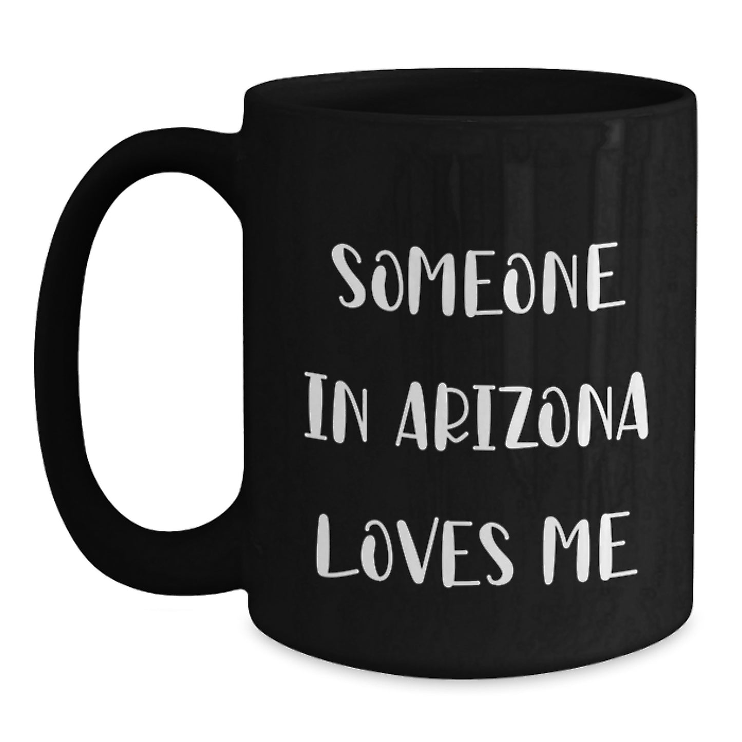Arizona Love Funny Black Coffee Mug, Gift for Someone in Arizona - Birthday Unique Gifts from Friends, Family, or Coworkers - Main
