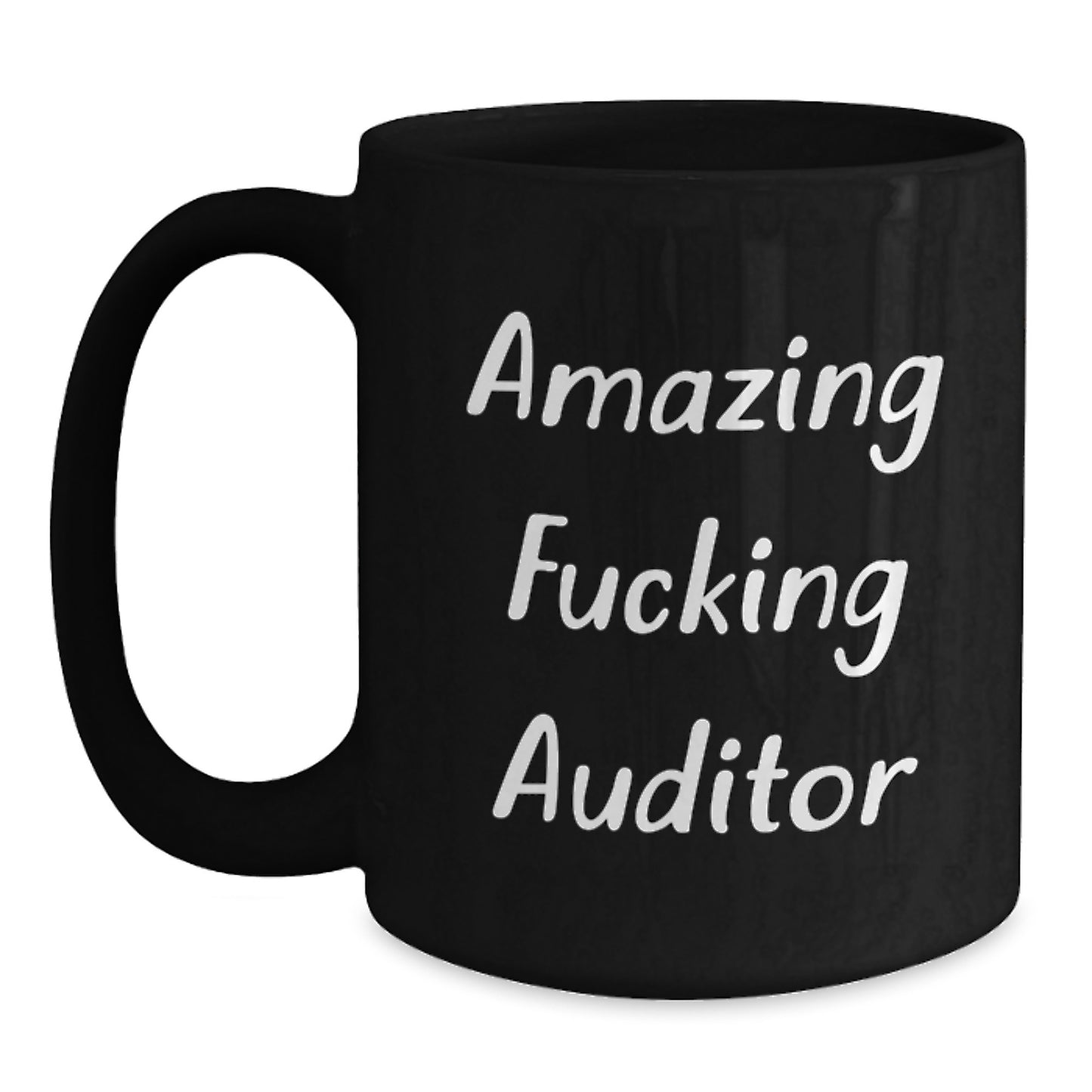 Funny Auditor Gifts from Men to Friends and Family, Black Coffee Mug for Auditor Enthusiasts, Unique Christmas Unique Gifts for Auditor - Main
