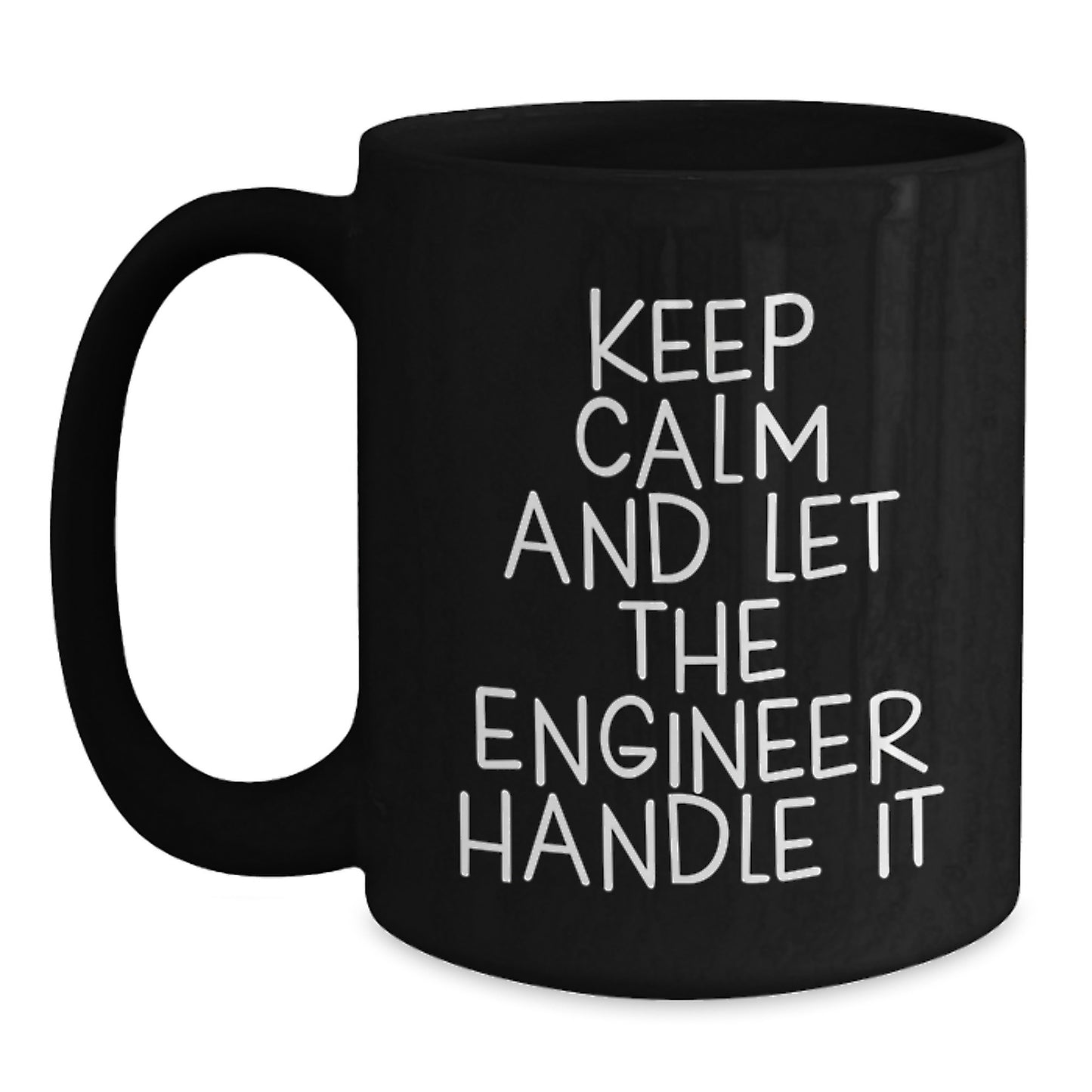 Funny Engineer Gifts from Men to Coworkers, Christmas Unique Gifts for Engineer Friends, Black Coffee Mug - Main