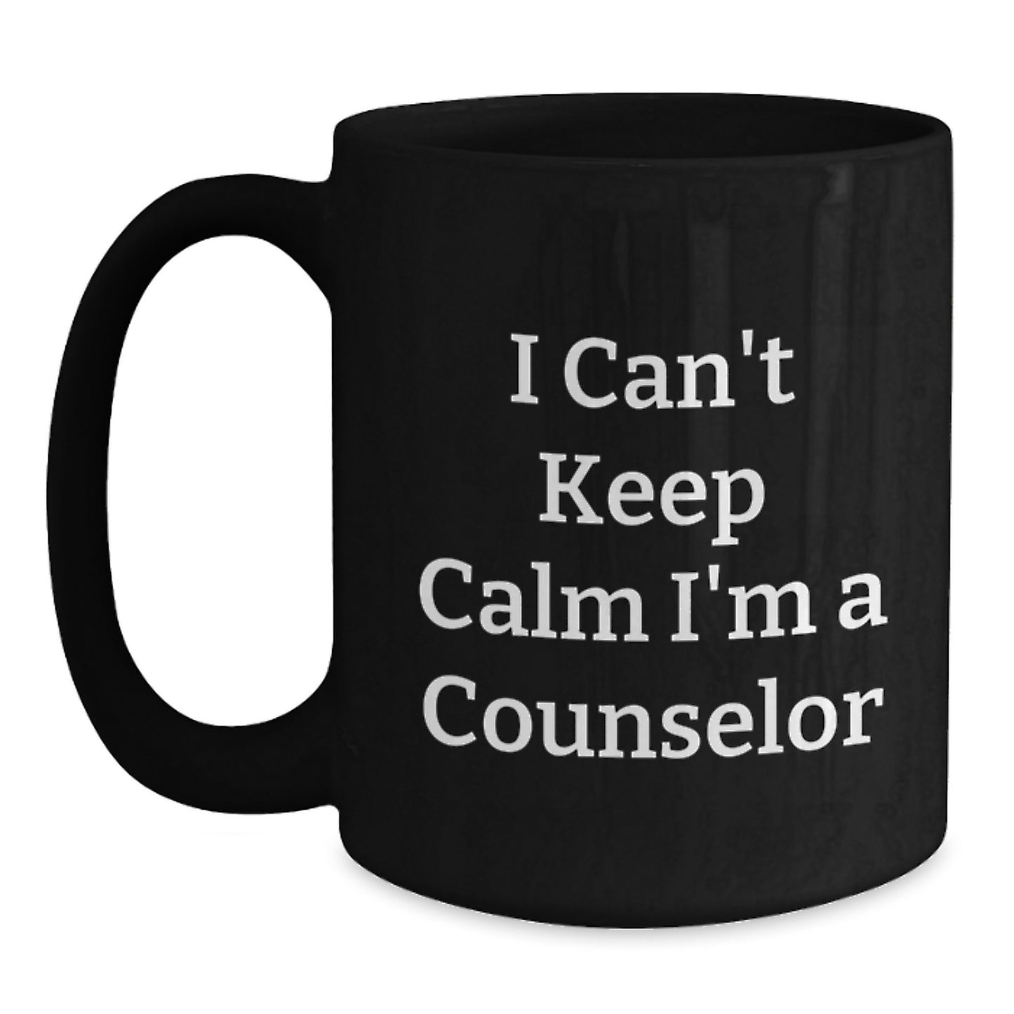 Cute Funny Black Coffee Mug - Gifts from Men - I'm A Counselor, Christmas Unique Gifts, Counselor Office Decor, Counselor Gifts for Women, Black Ceramic Mug, Microwave and Dishwasher Safe - Main
