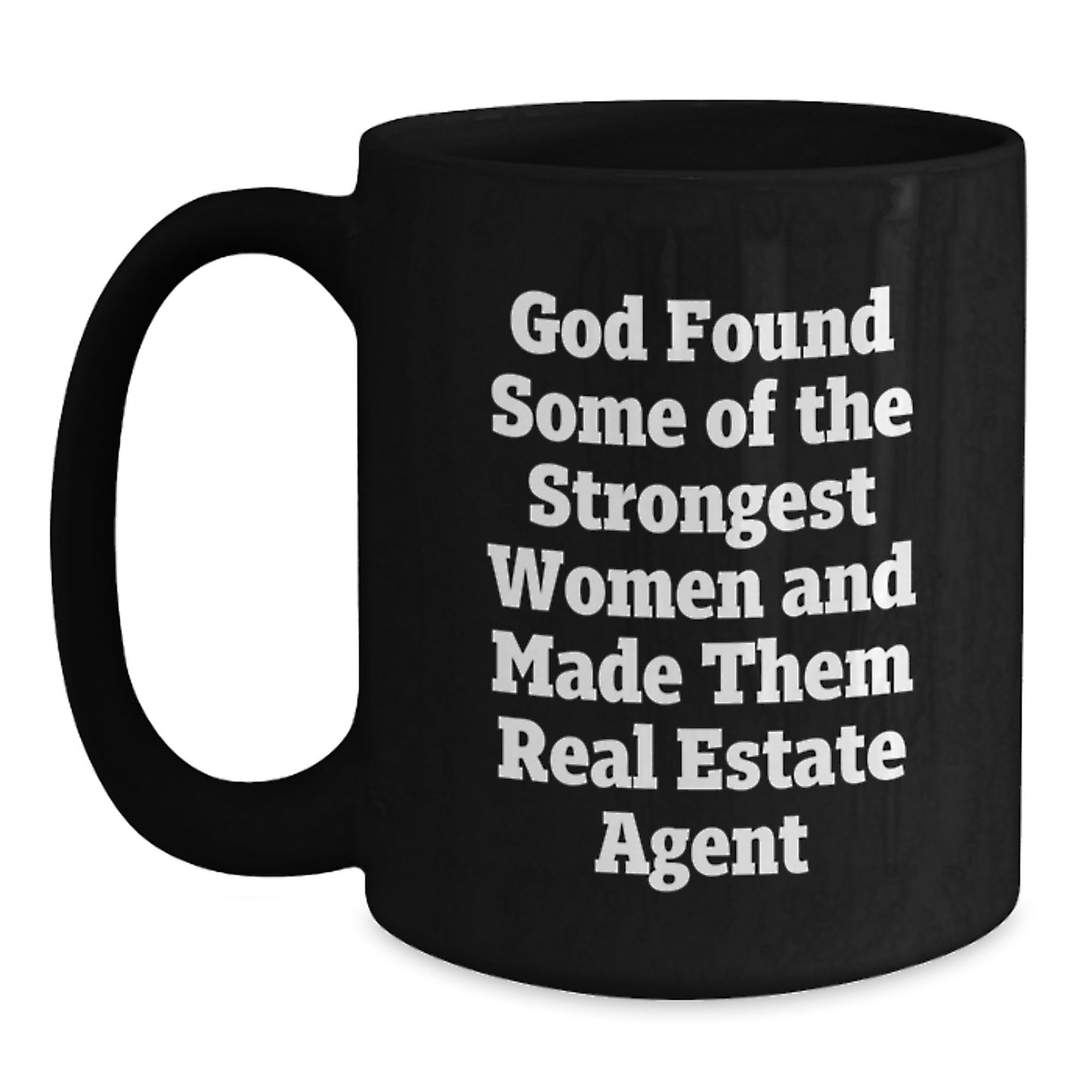 Funny Real Estate Agent Gifts from Friends, Unique Birthday Unique Gifts for Her, Black Coffee Mug - Main