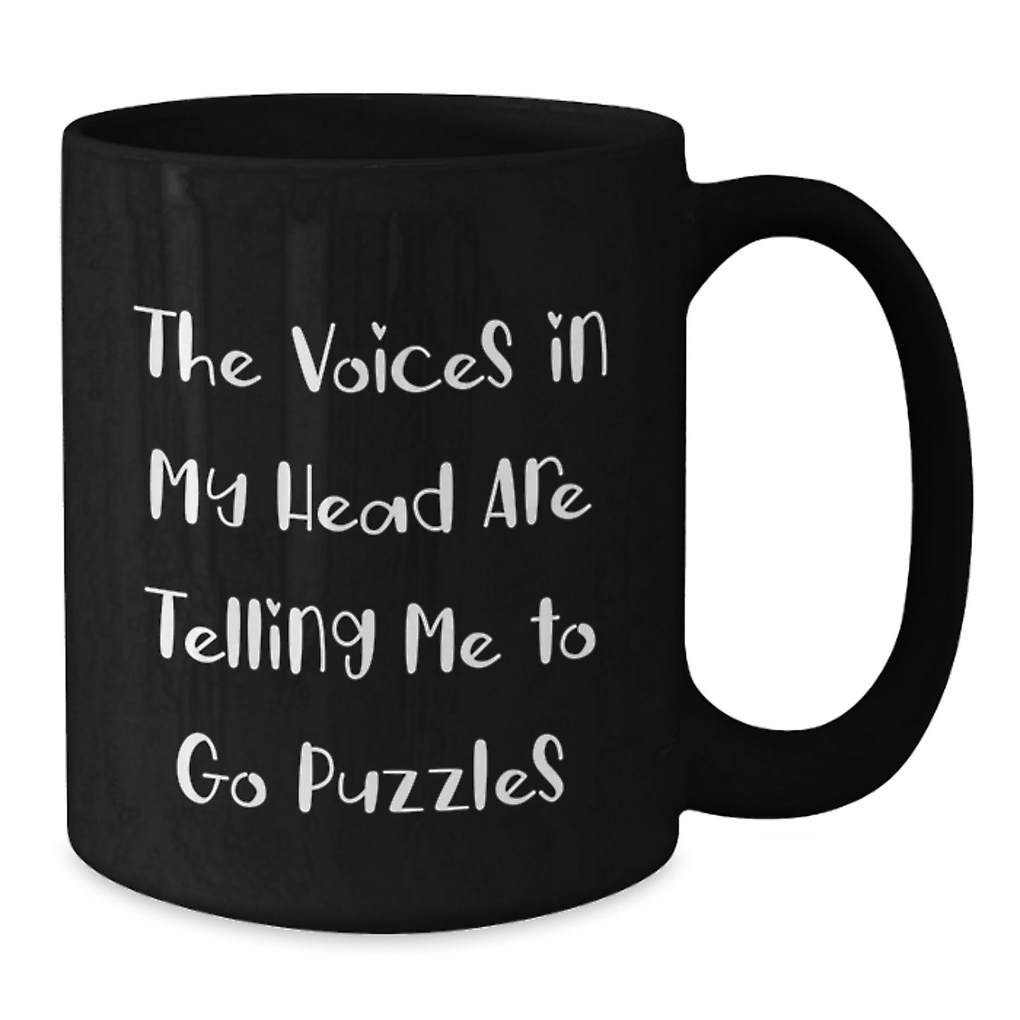 Funny Puzzles Gifts for Puzzle Lovers, Black Coffee Mug from Family, Perfect for Christmas Morning - Additional