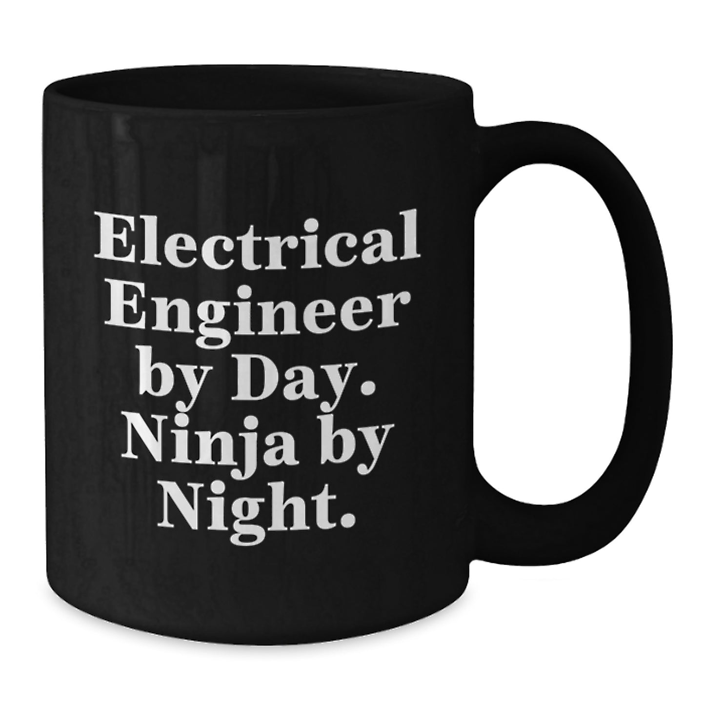 Electrical Engineer Ninja Companions Black Coffee Mugs, Funny Gifts for Birthday, Gifts from Friends, Gifts for Electrical Engineers, Ceramic Mugs with Microwave and Dishwasher Safety - Additional
