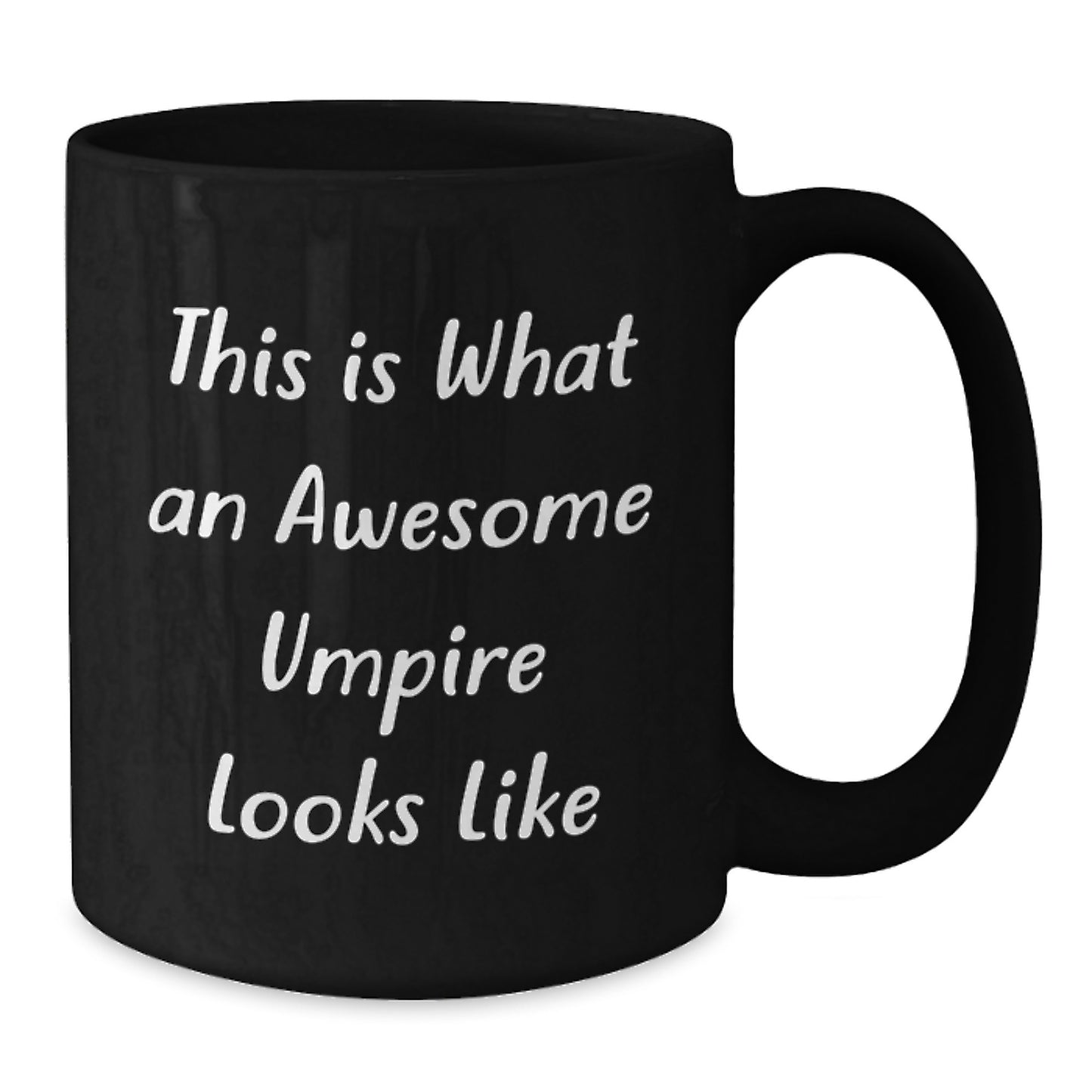 Funny Umpire Gifts for Men - Black Coffee Mug with This Is What An Awesome Umpire Looks Like Quote, Gifts from Friends, Birthday Unique Presents for Umpire Enthusiasts - Additional