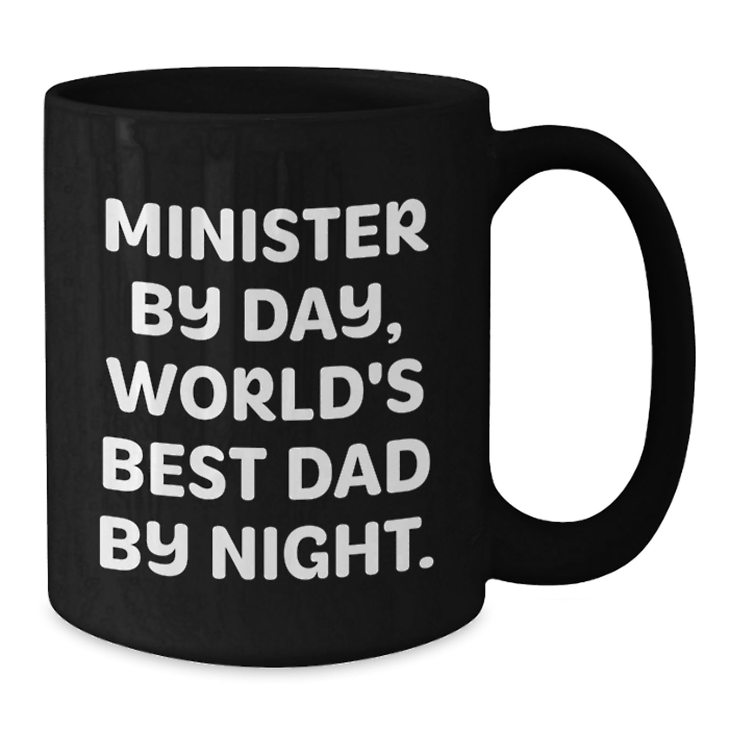 Gifts for Minister, Funny Quote, Black Coffee Mug, Christmas Unique Gifts from Men to Minister - Additional