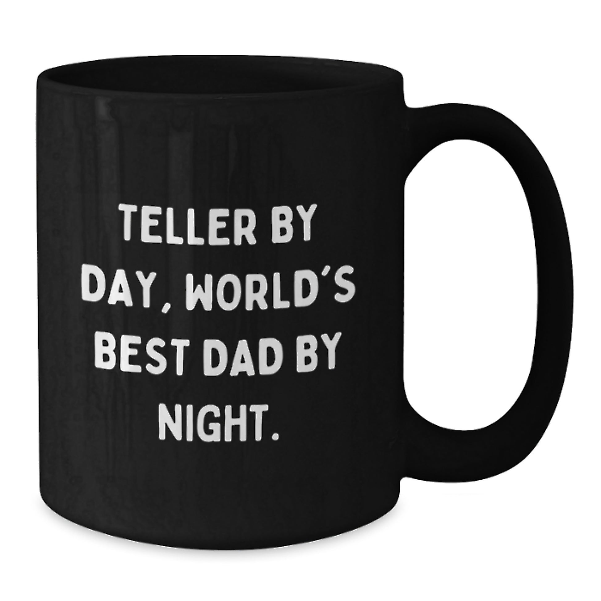 Teller By Day Funny Coffee Mug Gifts for Birthday, Black Coffee Mug for Teller Enthusiasts, Gifts from Men to Friends, Family, Coworkers - Additional