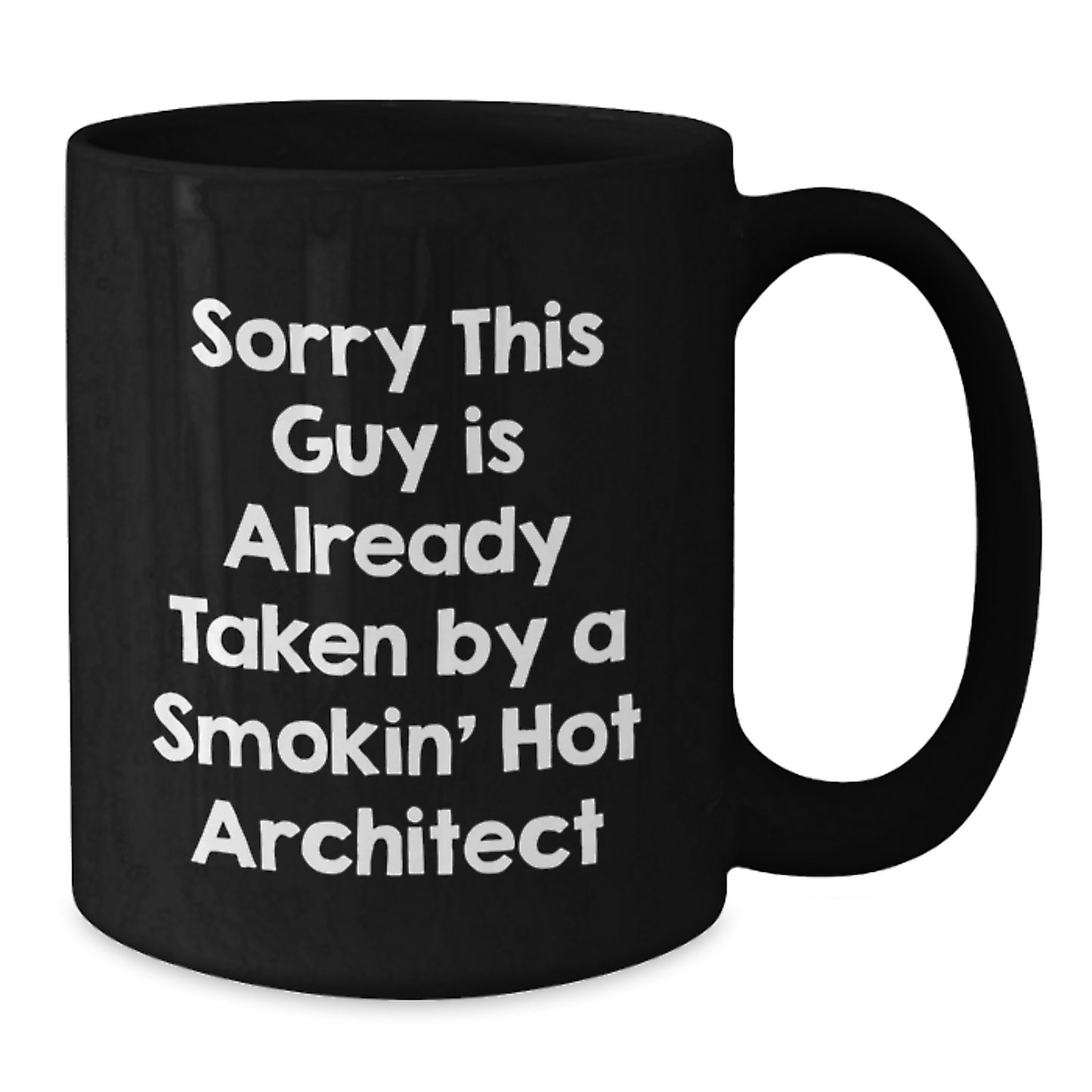 Funny Quote Architect Gifts from Friends to Coworkers Black Coffee Mug for Christmas Unique Presents - Additional