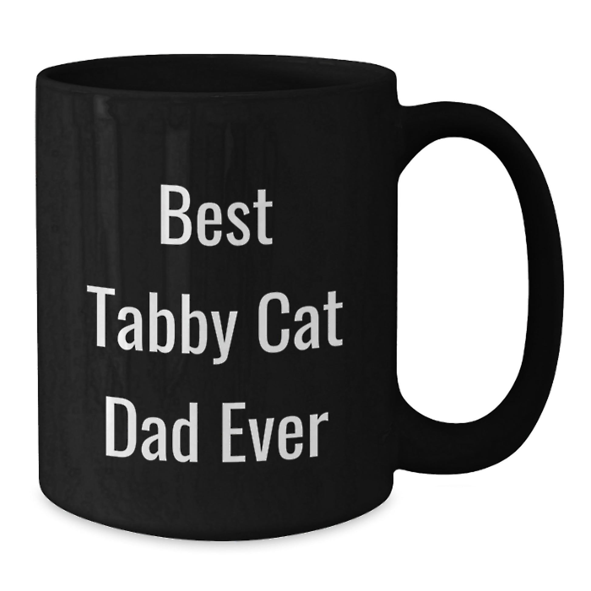 Tabby Cat Dad Ever Funny Coffee Mug Gifts from Family to Tabby Cat Lover on Birthday - Additional