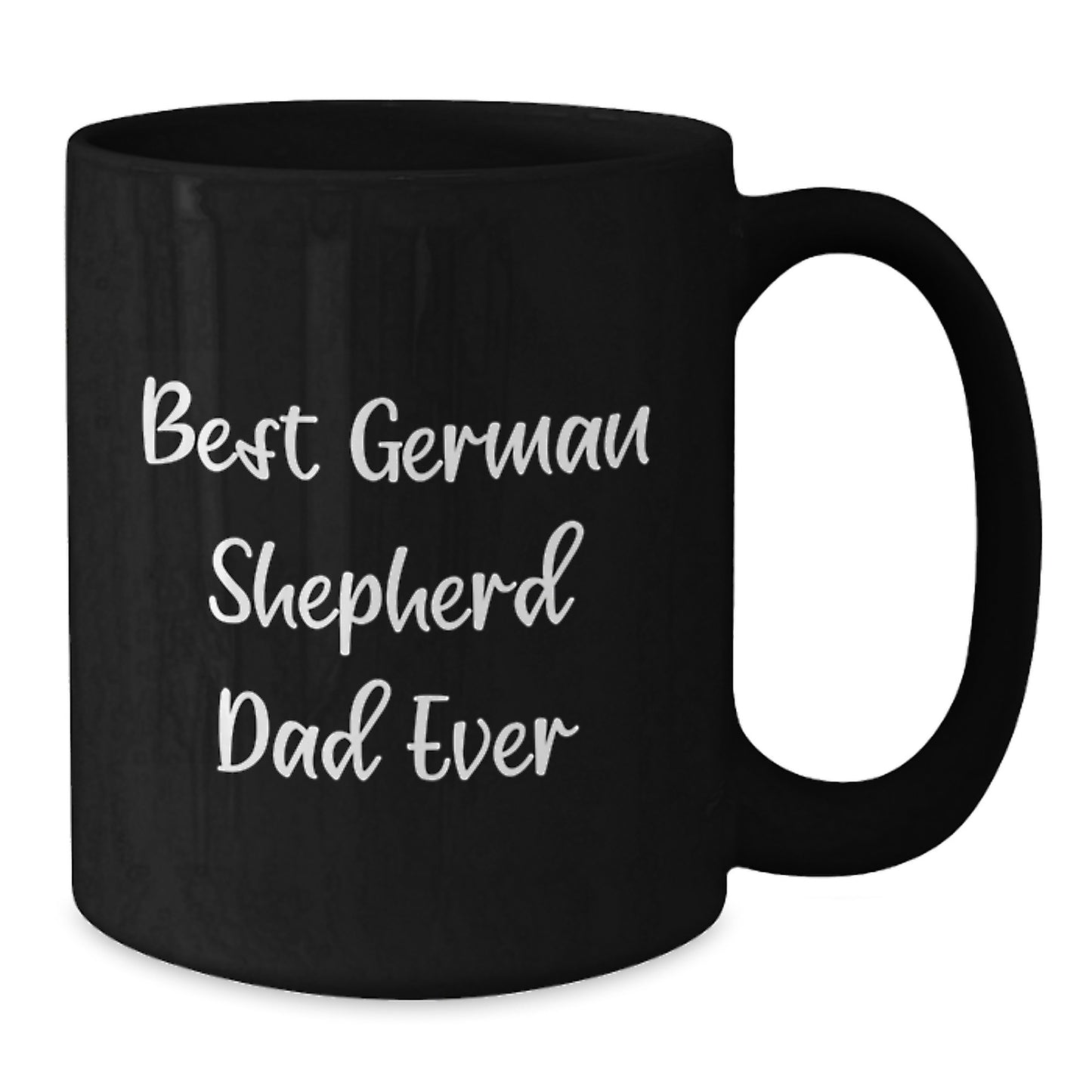 Funny German Shepherd Dog Dad Gifts for Men from Friends, Black Coffee Mug for Graduation, 'Best German Shepherd Dad Ever' - Additional