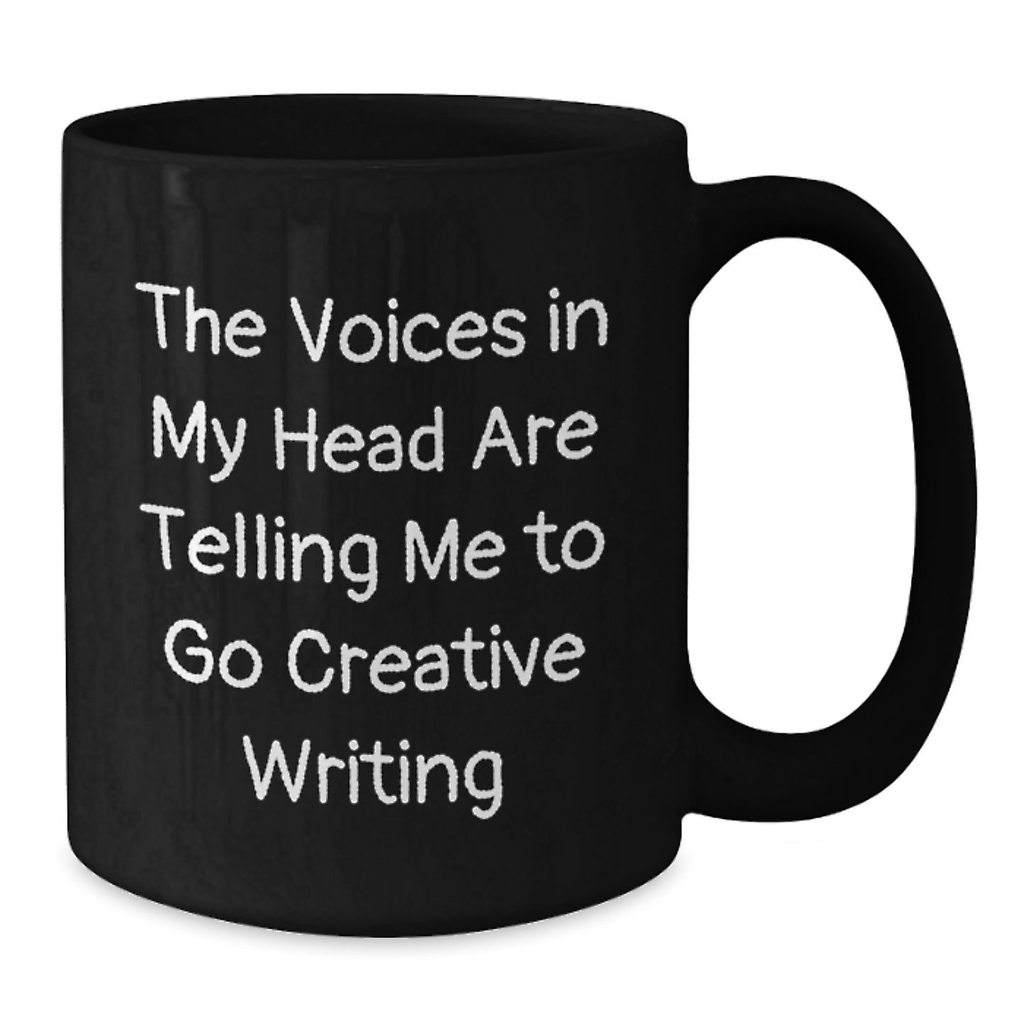 Funny Creative Writing Gift for Men from Friends - 'The Voices In My Head Are Telling Me To Go Creative Writing' Christmas Unique Mugs - Additional