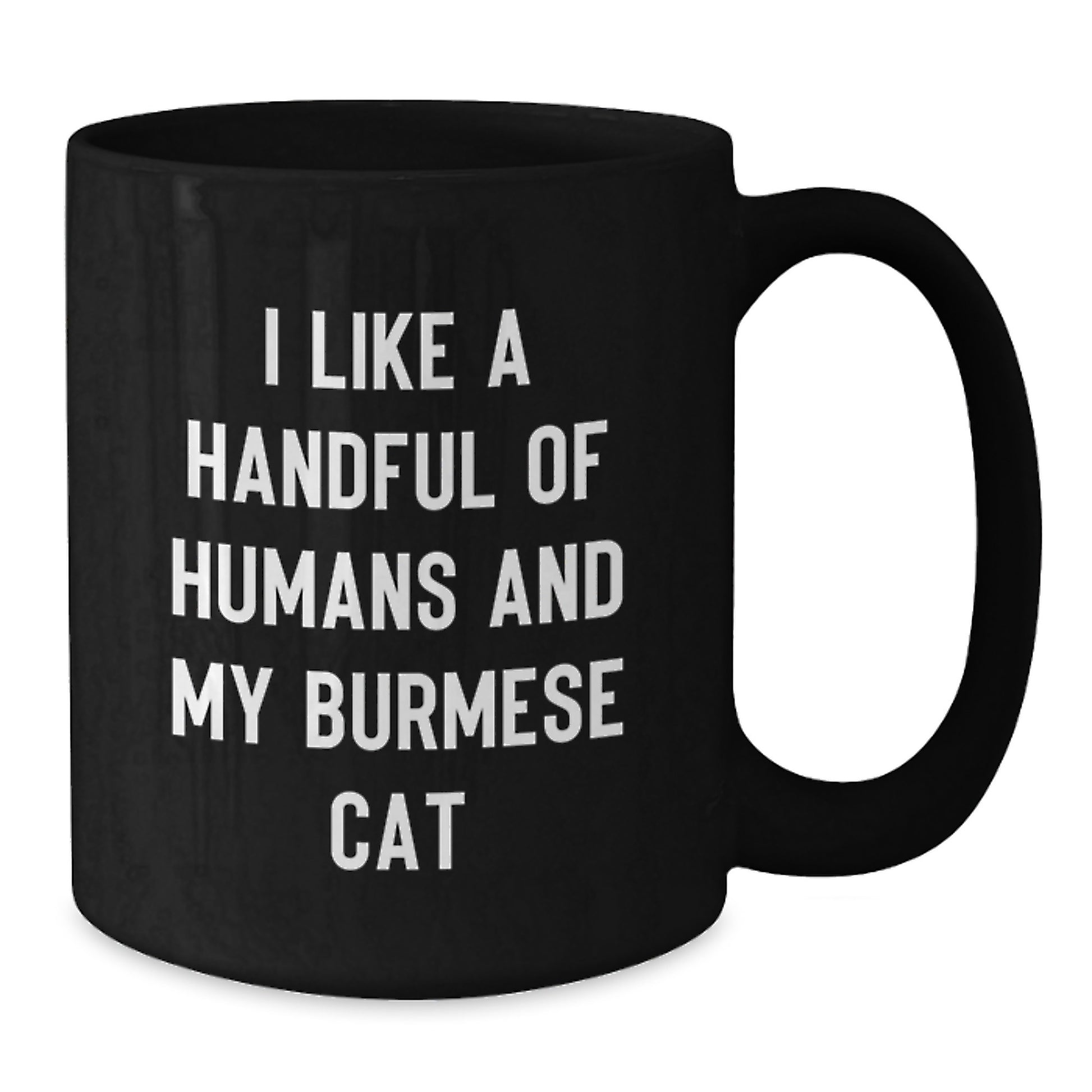 Funny Burmese Cat Lovers Gifts from Men to Women, I Like A Handful Of Humans And My Burmese Cat Christmas Unique Gifts - Additional
