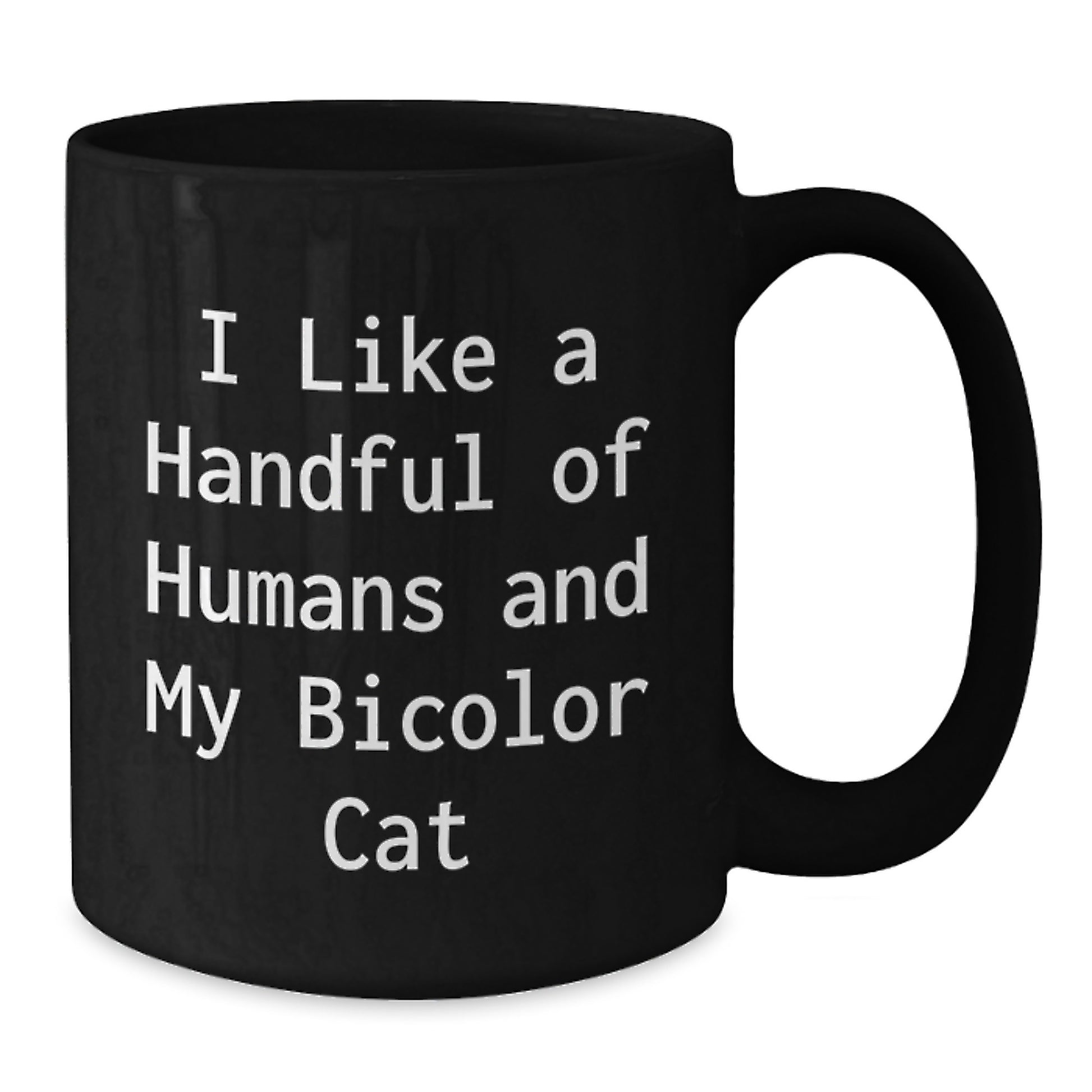 Funny Bicolor Cat Gifts from Men to Women, Unique Black Coffee Mugs for Bicolor Cat Lovers, Inspirational Christmas Unique Gifts - Additional