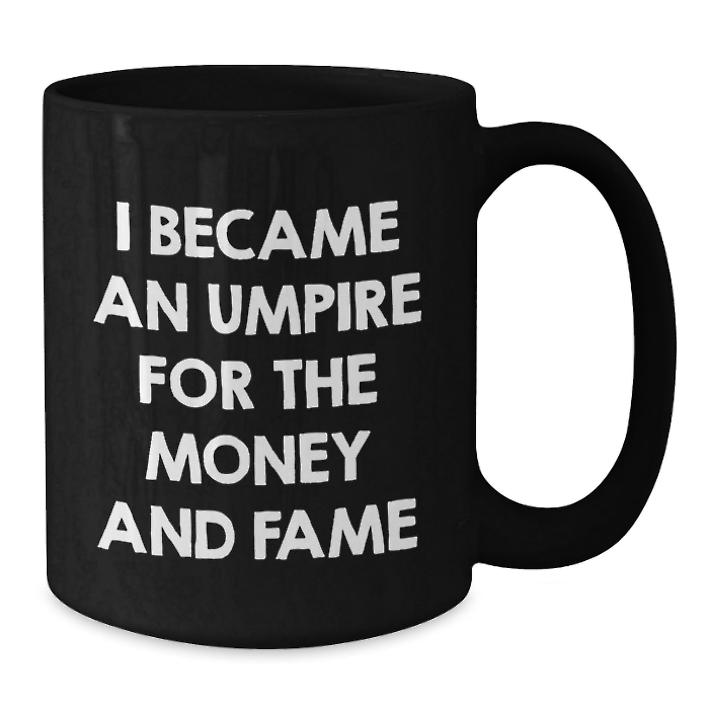Funny Umpire Gifts from Men, Black Coffee Mugs for Umpire, Unique Christmas Unique Gifts for Umpire Lovers - Additional