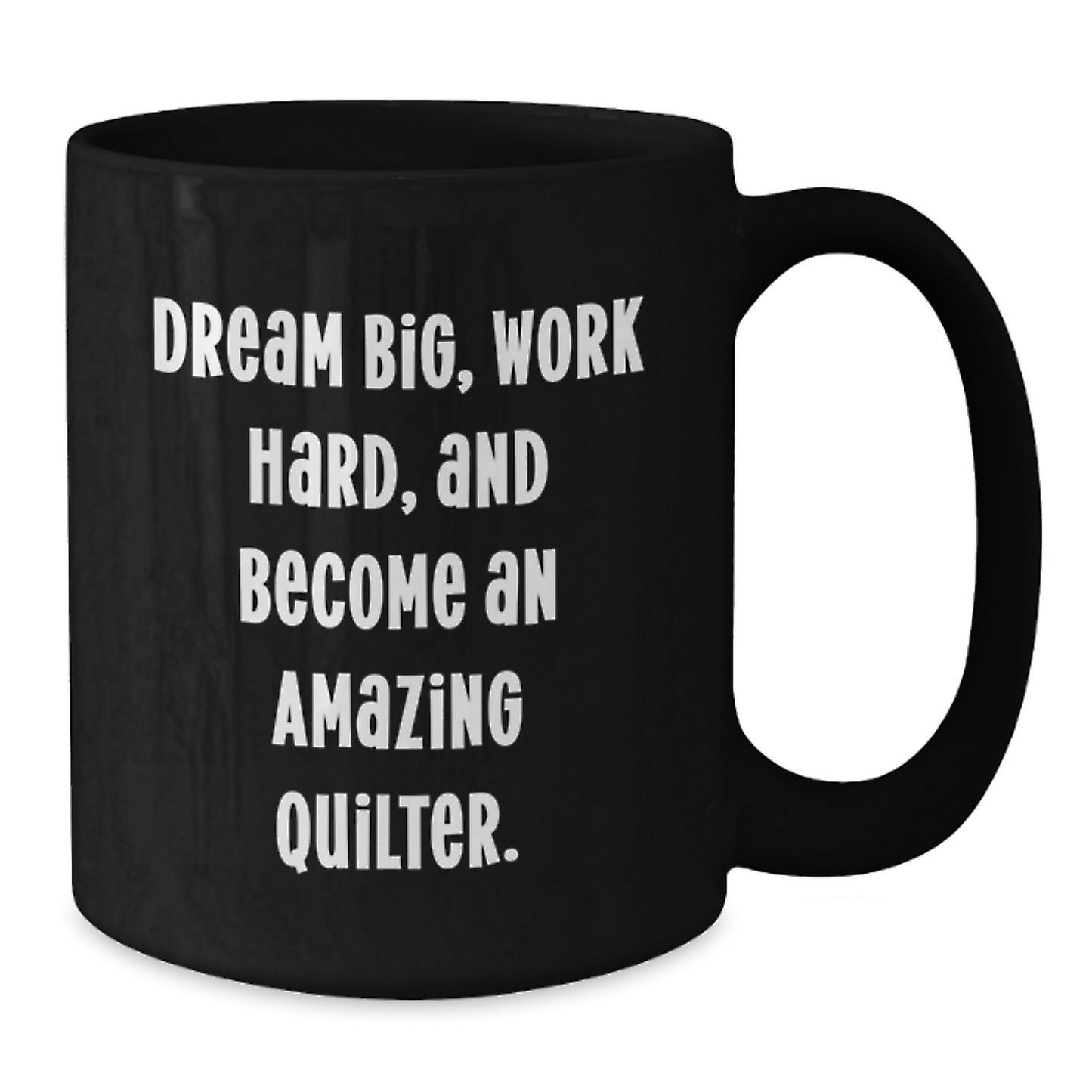 Inspirational Quilter Gifts for Christmas, Funny Quilter Black Coffee Mug, Gifts from Friends to Amazing Quilter - Additional