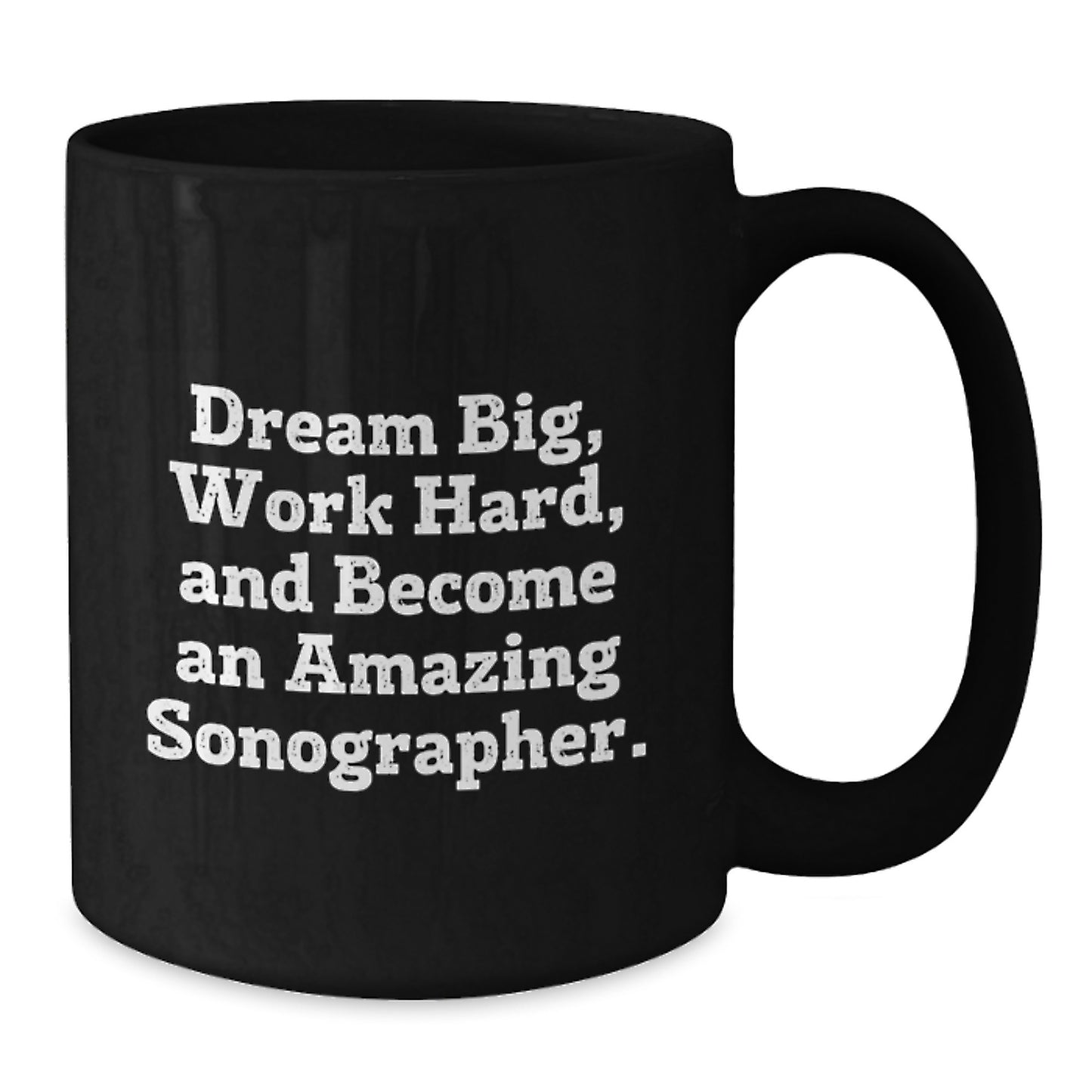 Funny Sonographer Gifts for Him or Her, Unique Black Coffee Mug with Inspirational Quote, Gifts from Friends and Family for Christmas - Additional