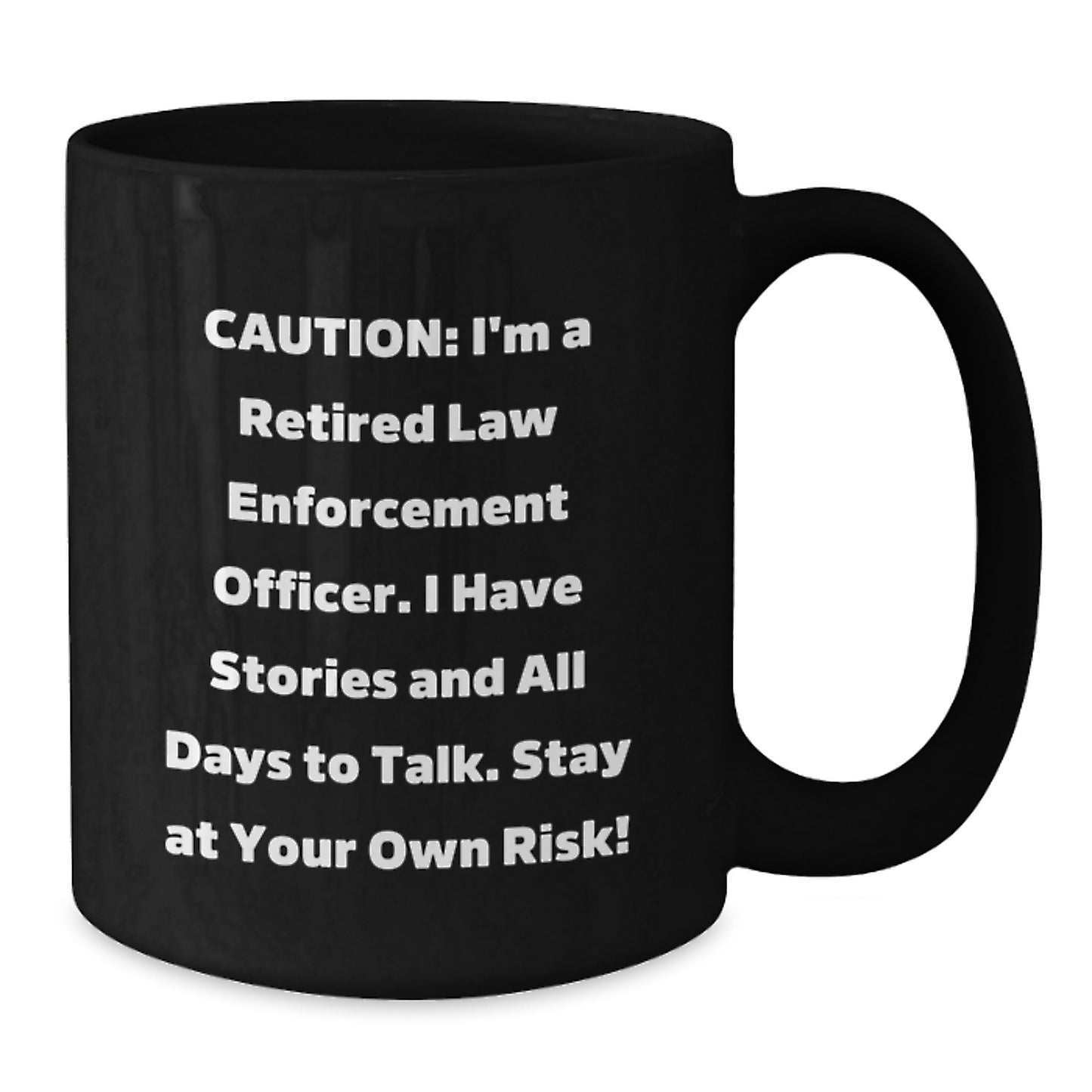 Funny Law Enforcement Officer Gifts, Black Coffee Mugs for Men, Unique Christmas Unique Gifts from Friends to Law Enforcement Officer - Additional