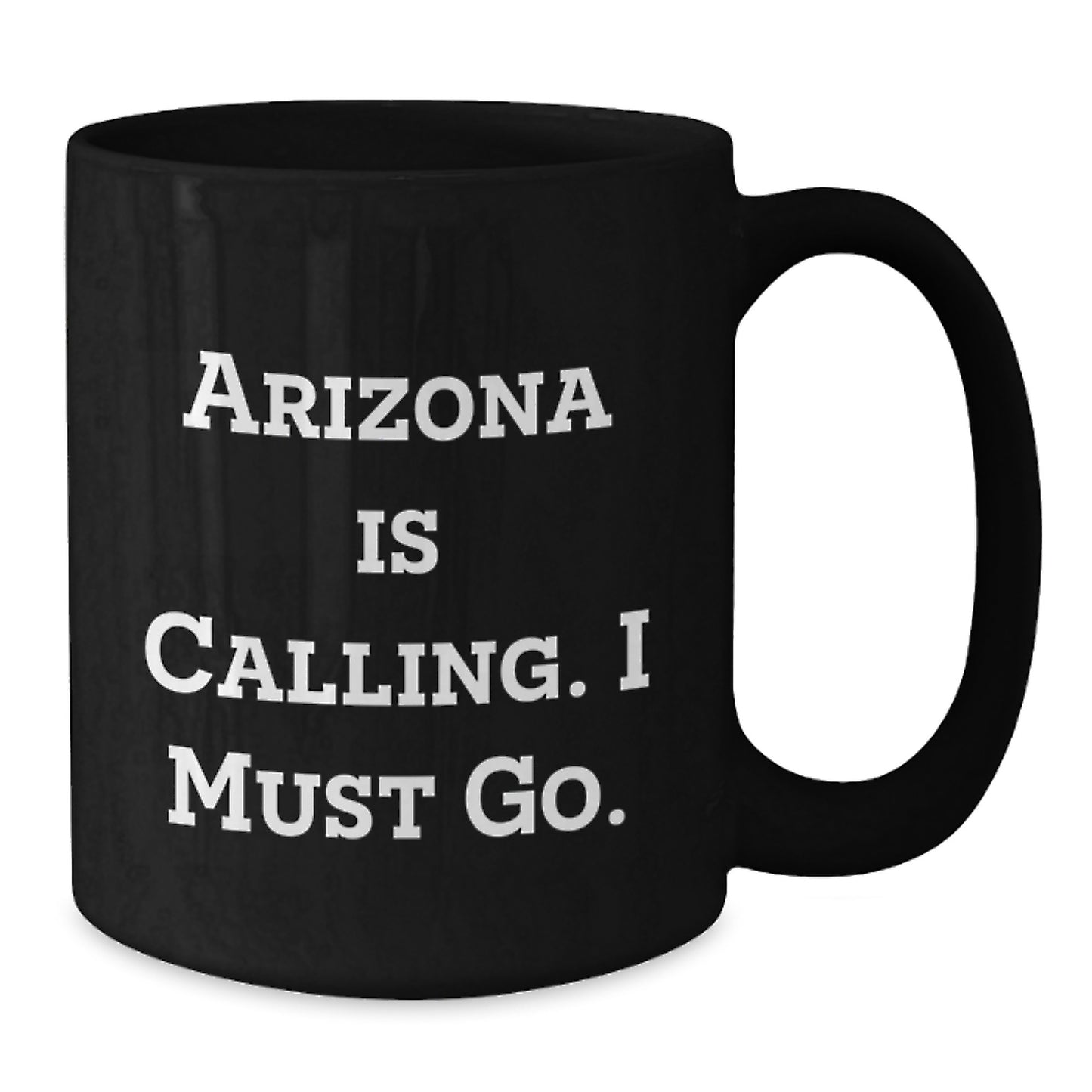 Arizona Gifts for Men Friends Family - Funny 'Arizona Is Calling' Black Coffee Mug, Christmas Unique Presents for Women Coworkers - Additional