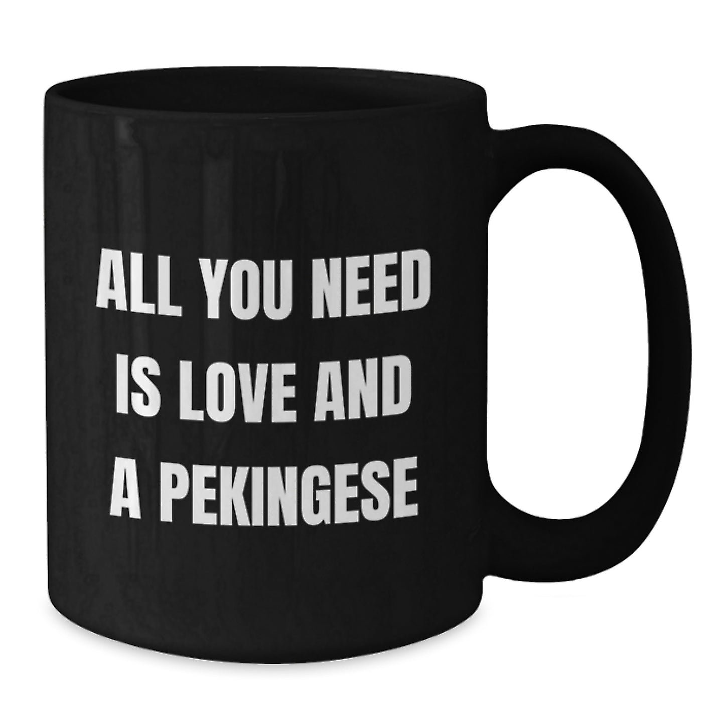 Pekingese Dog Funny Quote Black Coffee Mug Gifts for Pekingese Dog Lovers from Friends Christmas Unique - Additional