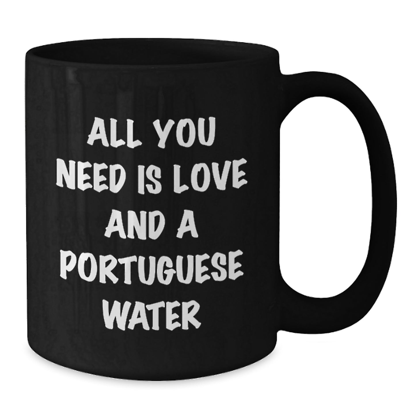 Portuguese Water Dog Lovers Funny Black Coffee Mug Gifts from Friends and Family for Birthday - Additional