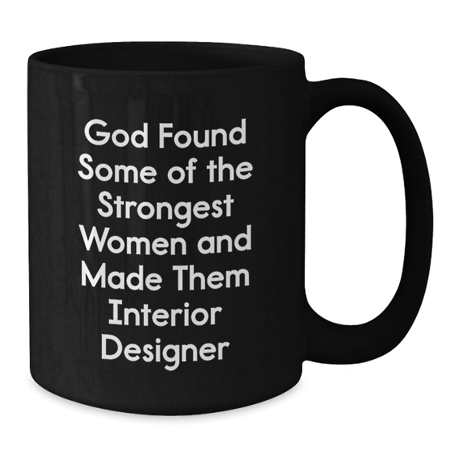 Funny Gifts from Men to Interior Designer Women Black Coffee Mug Christmas Unique - Additional