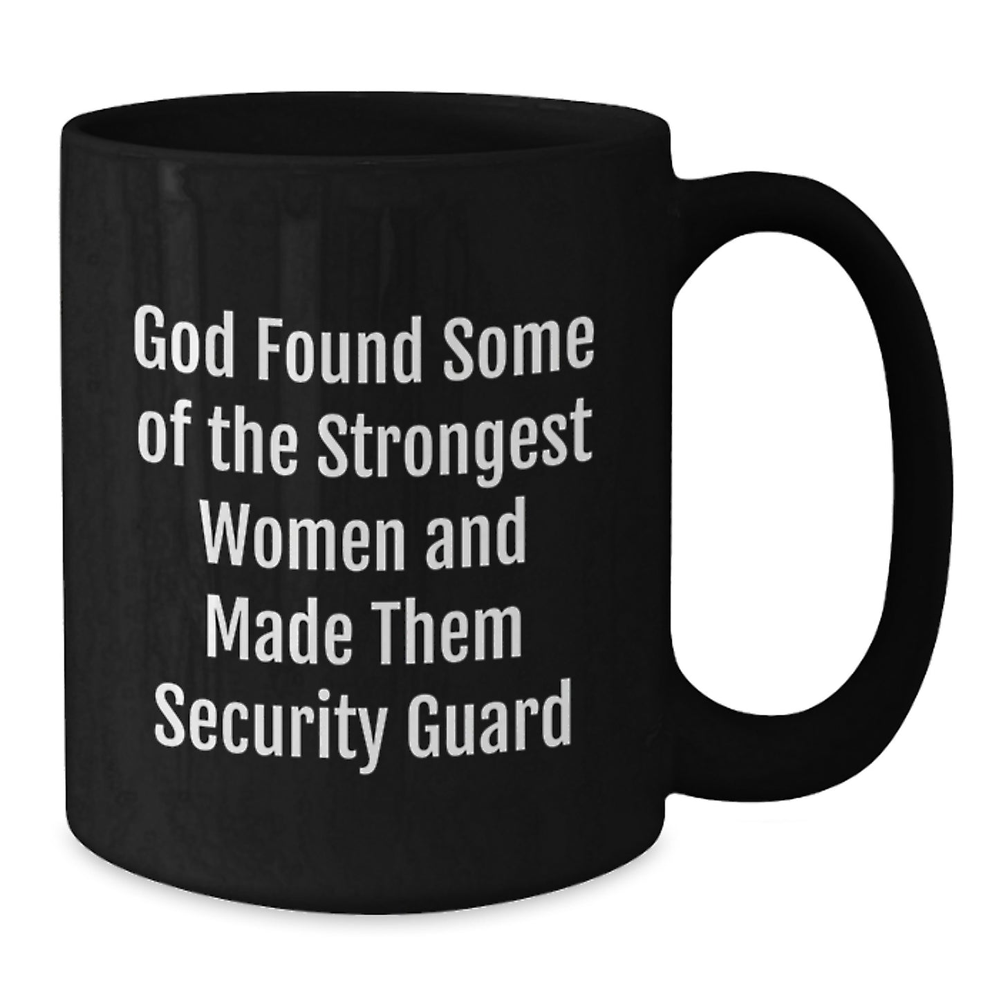 Funny Security Guard Christmas Unique Gifts from Men to Women Black Coffee Mug - Additional