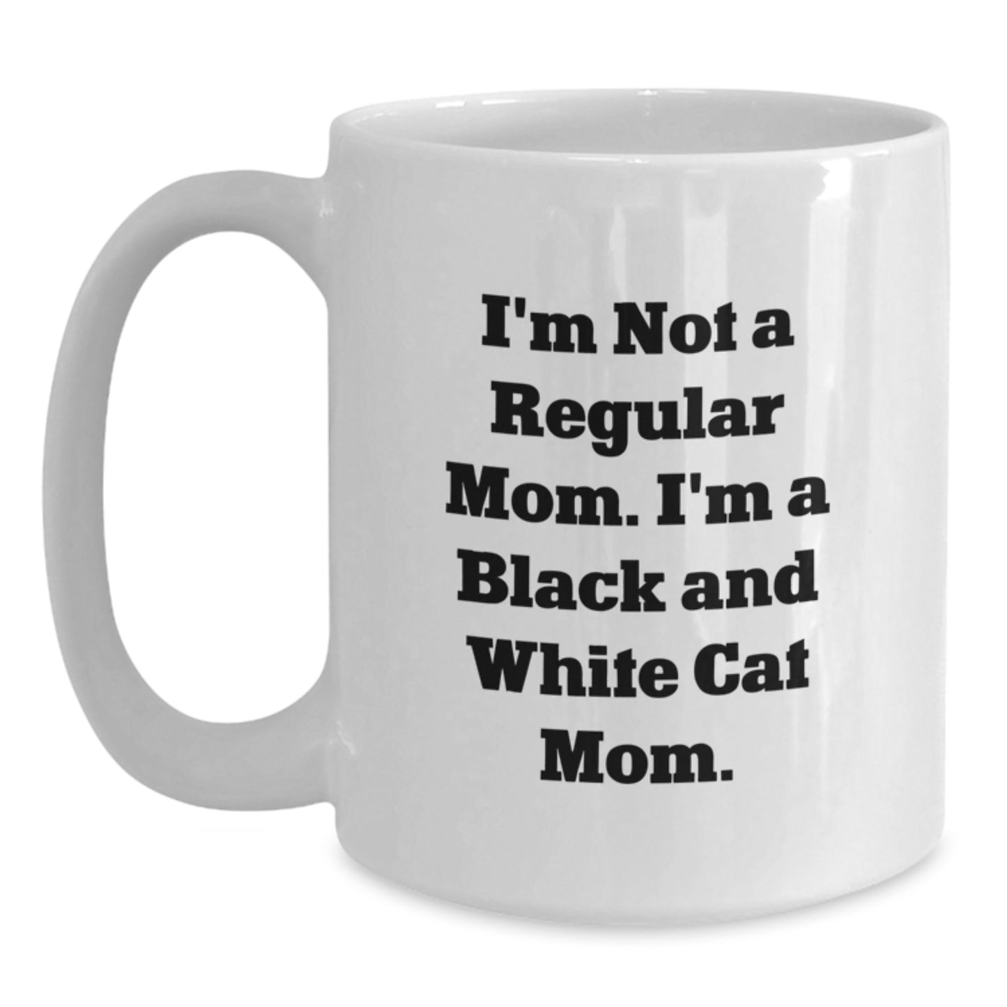 Funny Black and White Cat Mom Gifts from Mom to Black and White Cat Lovers for Graduation Unique Gifts - Main