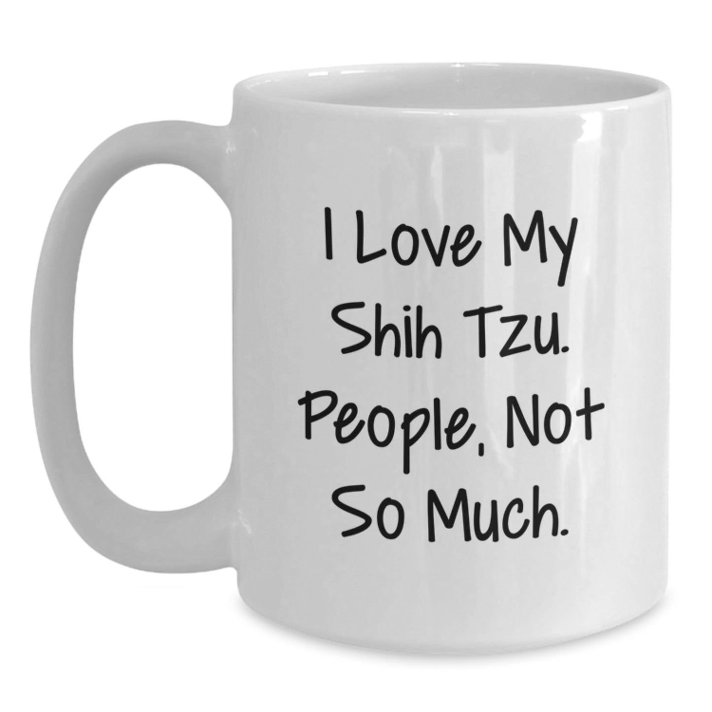 Funny Shih Tzu Dog Lover Gifts from Men to Friends Unique Christmas Memorable Presents for Shih Tzu Dog Enthusiasts White Coffee Mugs - Main