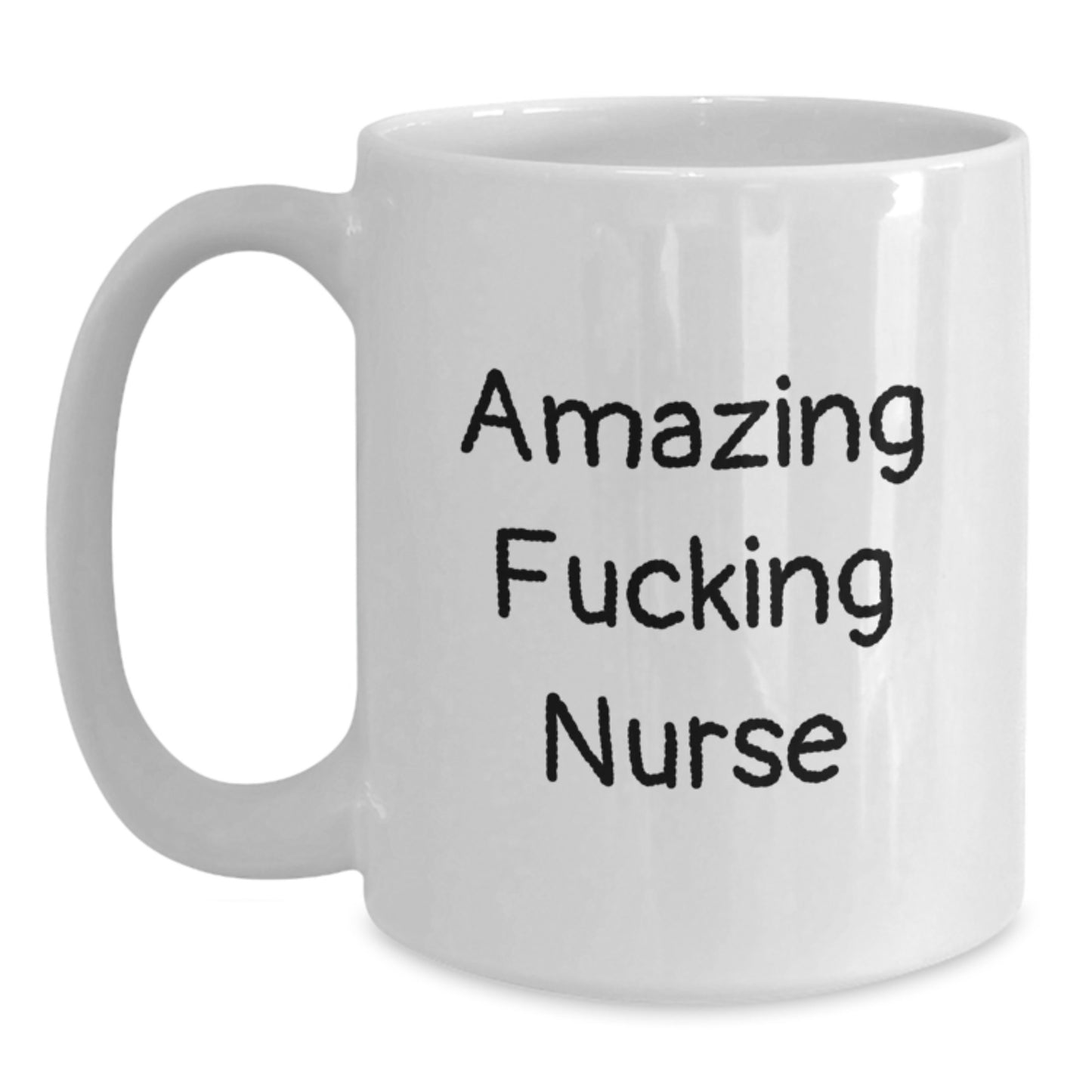 Funny Nurse Gifts from Friends to Nurses - Amazing 'F--king Nurse' White Coffee Mug - Unique Christmas Unique Gifts for Women Men Coworkers Family - Main
