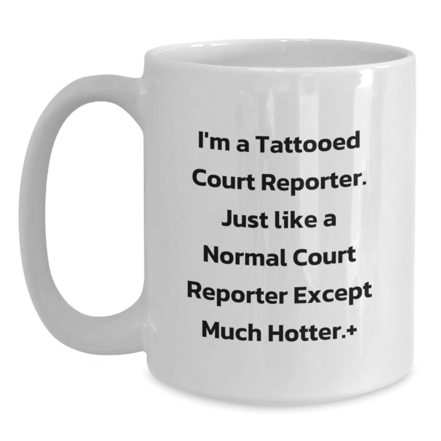 Funny Court Reporter Gifts from Friends to Court Reporters, Unique White Coffee Mugs for Court Reporter Enthusiasts, Court Reporter Christmas Unique Gifts - Main