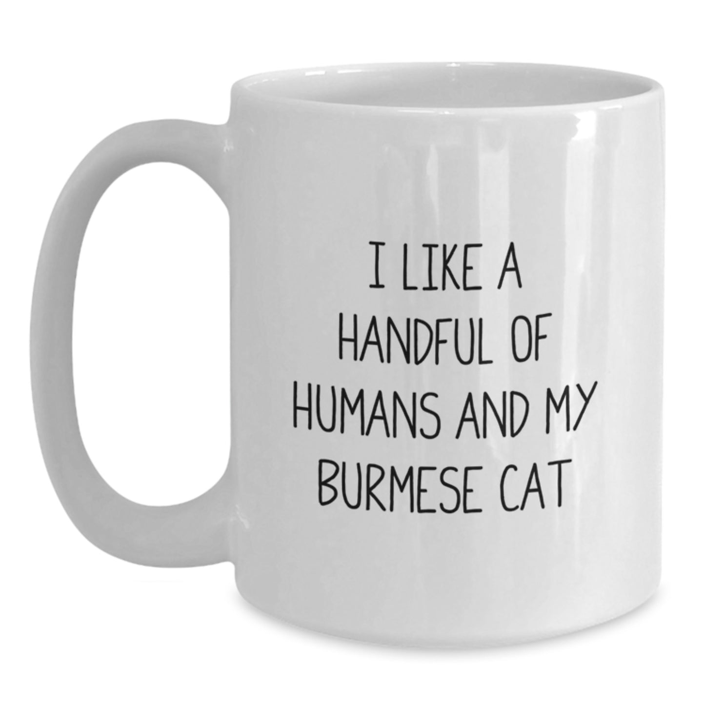 Funny Burmese Cat White Coffee Mug Gifts from Men to Women Friends Family for Christmas Unique Presents - Main