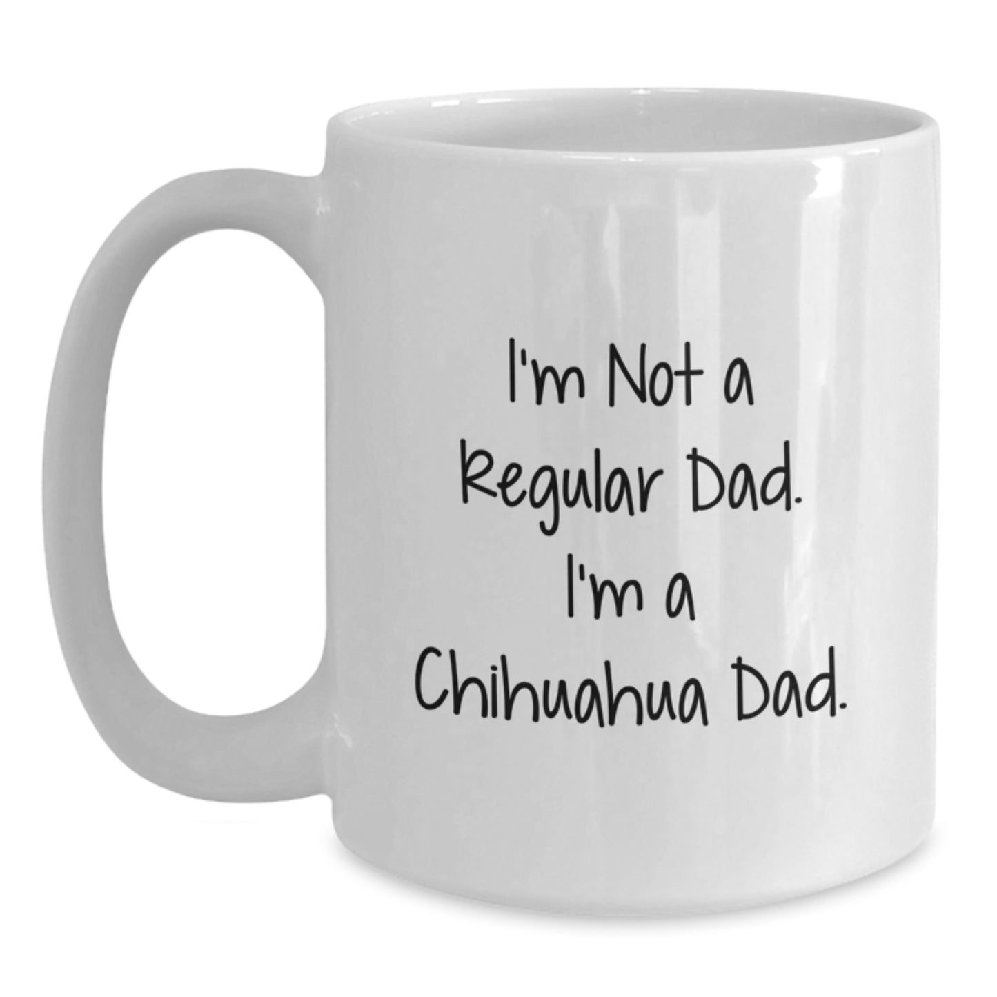 Funny Chihuahua Dad Gifts for Men from Sons with White Coffee Mug, Perfect Graduation Unique Gifts for Him - Main