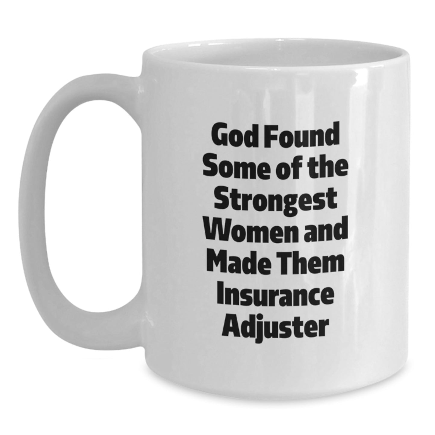 Inspirational Insurance Adjuster Gifts from Friends - Funny White Coffee Mug for Graduation - Main