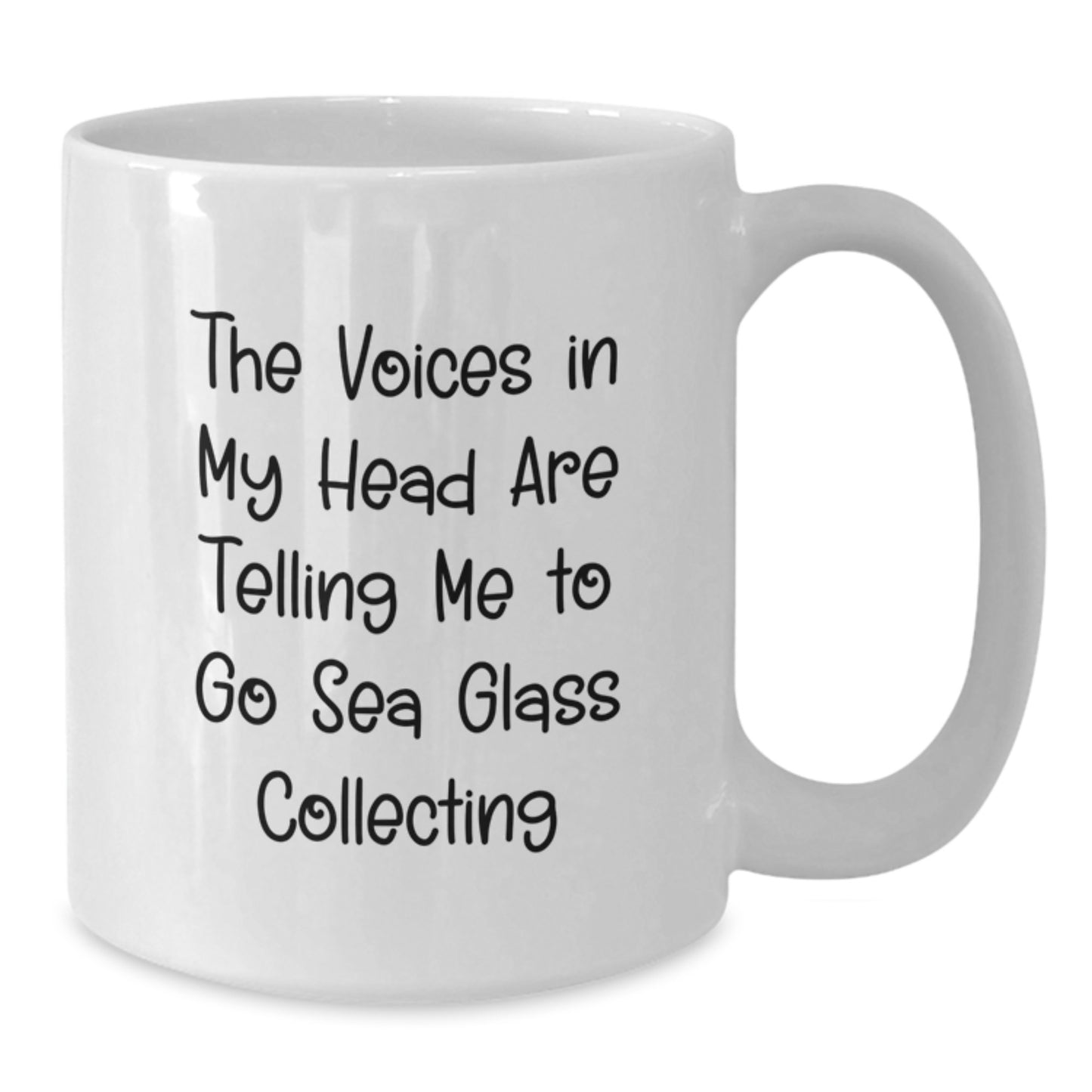 Funny Sea Glass Collecting White Coffee Mug Gifts from Friends and Family for Christmas - Additional
