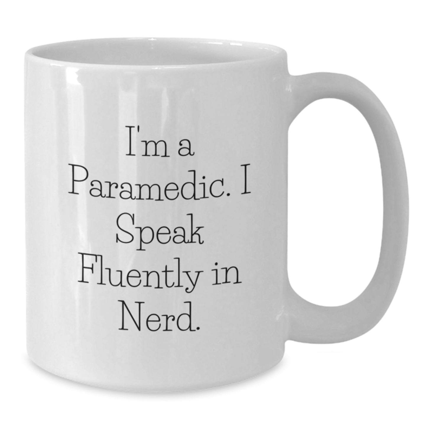 Funny Rescue Worker Gifts, I'm A Rescue Worker. I Speak Fluently In genius. White Coffee Mug, Unique Christmas Unique Gifts from Friends and Family to Men, Women, and Rescue Workers - Additional