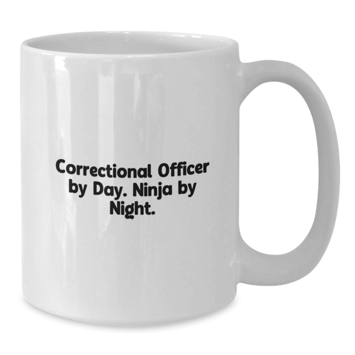 Correctional Officer Gifts, White Coffee Mug for Graduation, Correctional Officer By Day. Ninja By Night. - Funny Gifts from Friends for Correctional Officer - Additional