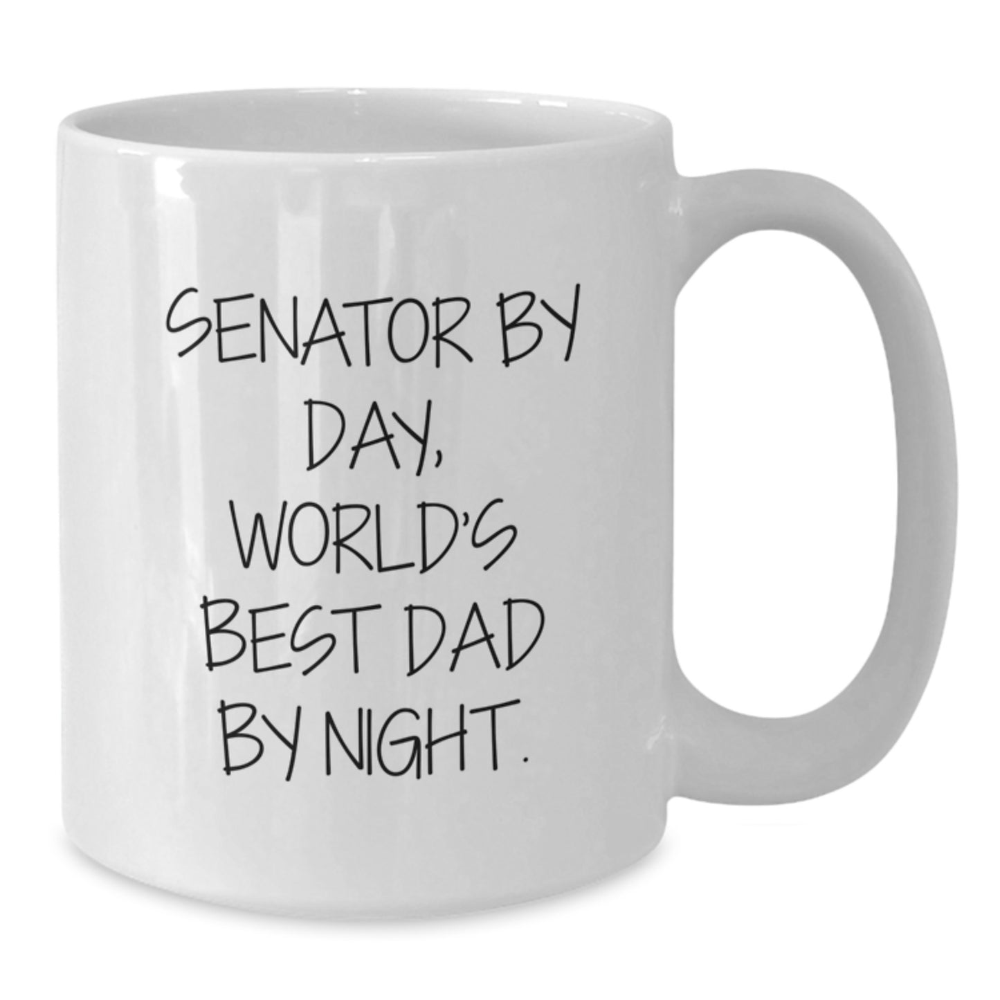 Senator Gifts, Funny World's Best Dad White Coffee Mugs, Birthdays from Men, Women, Friends, Family - Enthusiast's Delight - Additional