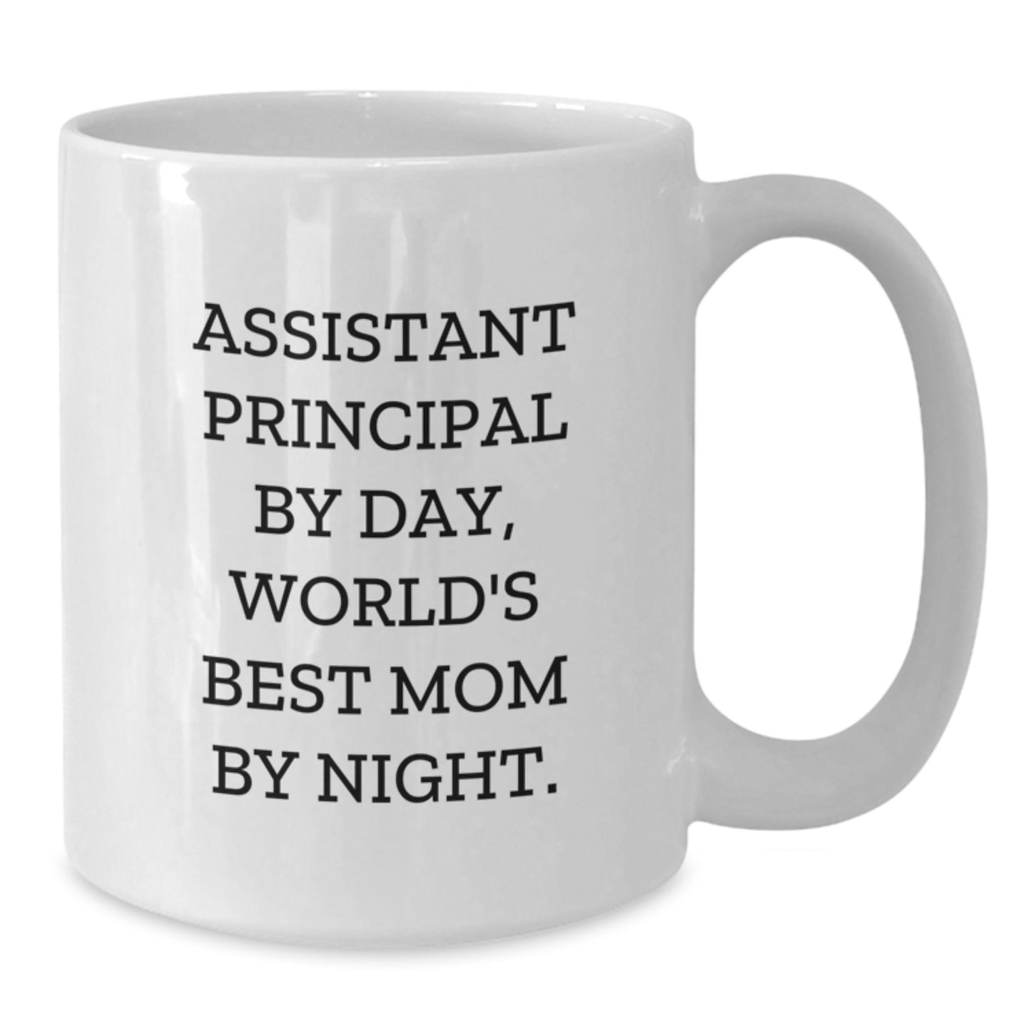 Funny Assistant Principal Gifts from Family, World's Best Mom Quote Christmas Unique Gifts for Assistant Principals, White Coffee Mug - Additional
